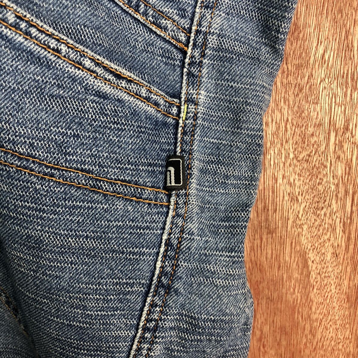 Ringspun DLL Ringspun Blue double knee Denim Jeans Pants #c136 Size US 31 - 12 Thumbnail
