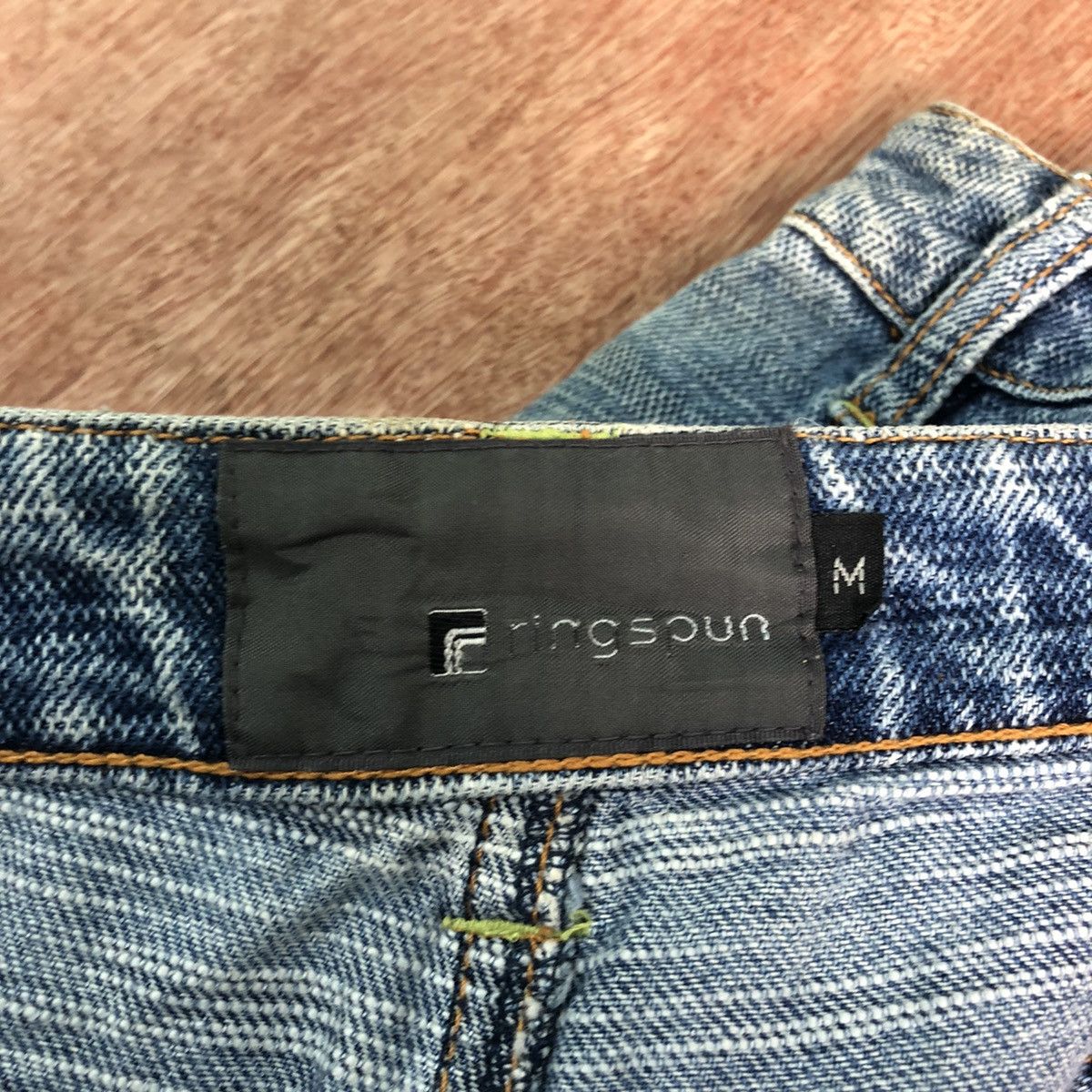 Ringspun DLL Ringspun Blue double knee Denim Jeans Pants #c136 Size US 31 - 13 Thumbnail