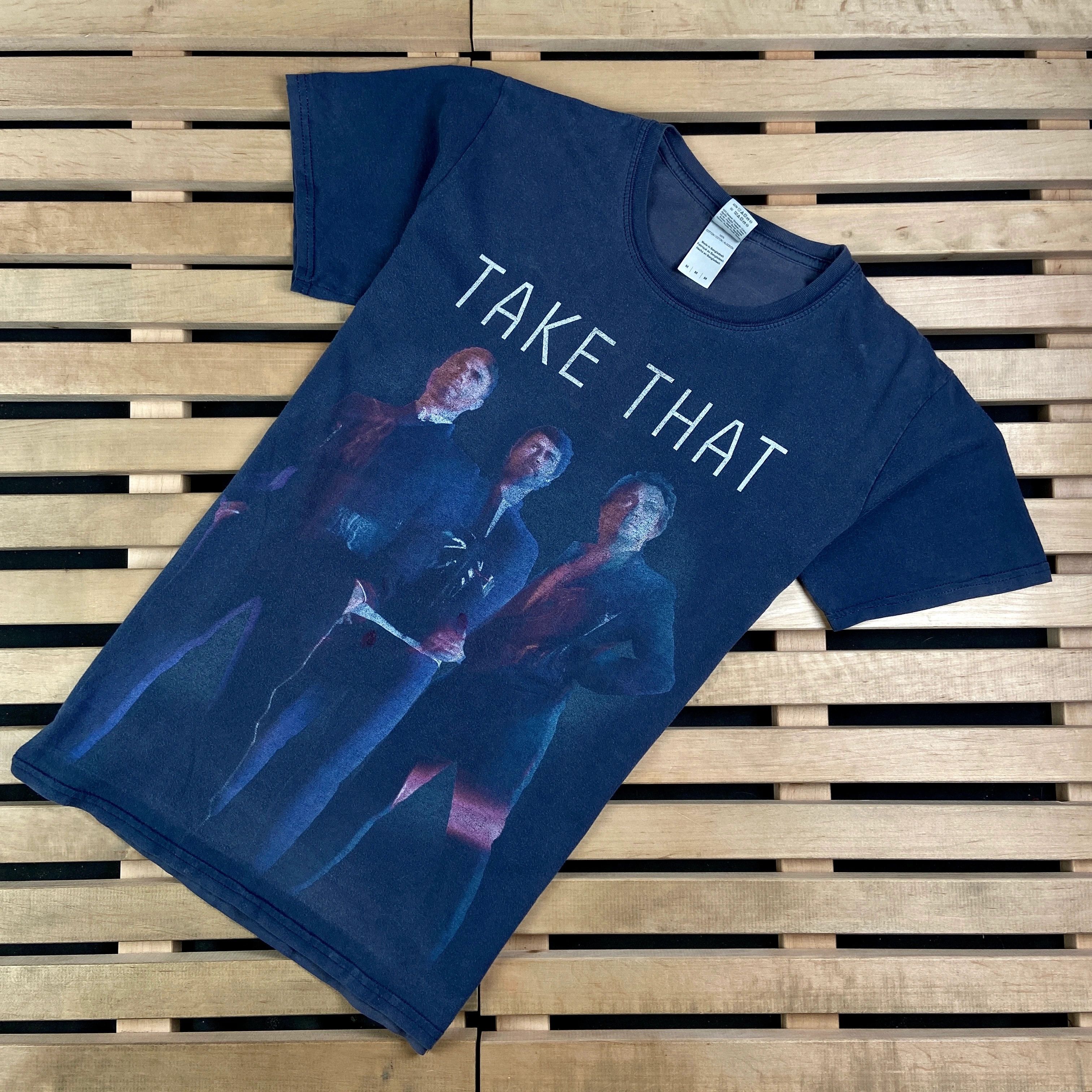 Band Tees × Vintage Mens Vintage T Shirt Take That Live Size M Size US M / EU 48-50 / 2 - 1 Thumbnail