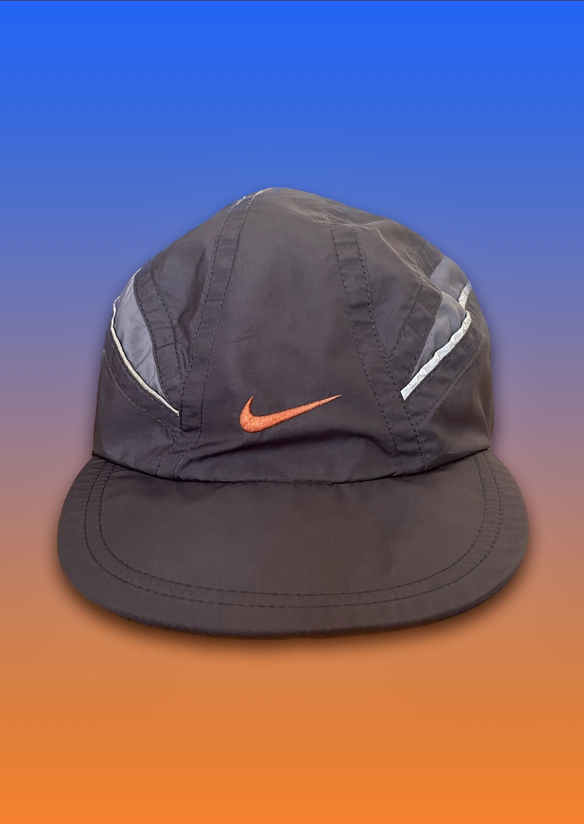 Vintage Nike Clima Fit Grey / Yellow / 3M Nylon Hat — RootsBK