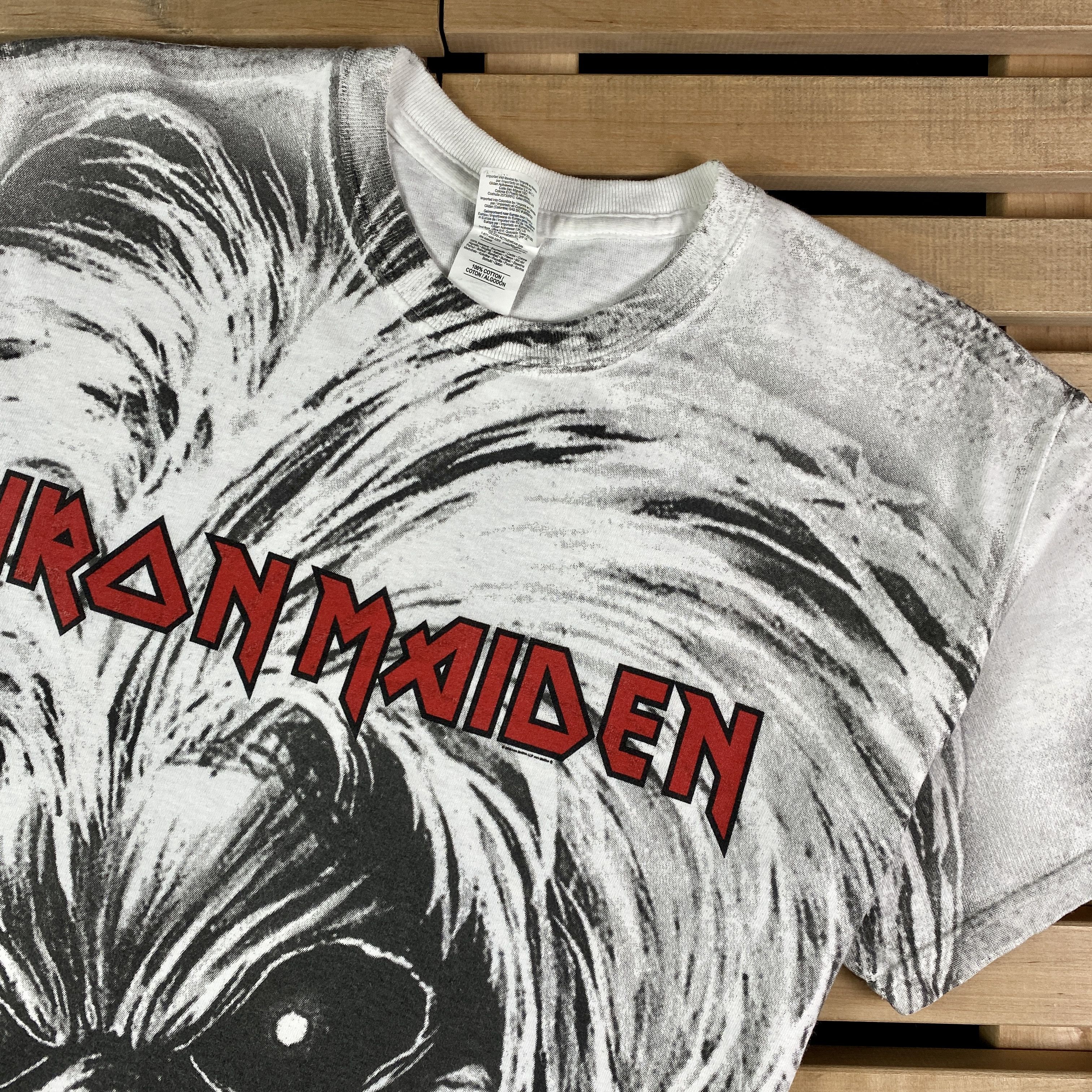 Band Tees × Iron Maiden × Vintage Mens Vintage T Shirt Iron Maiden Size M Size US M / EU 48-50 / 2 - 2 Thumbnail
