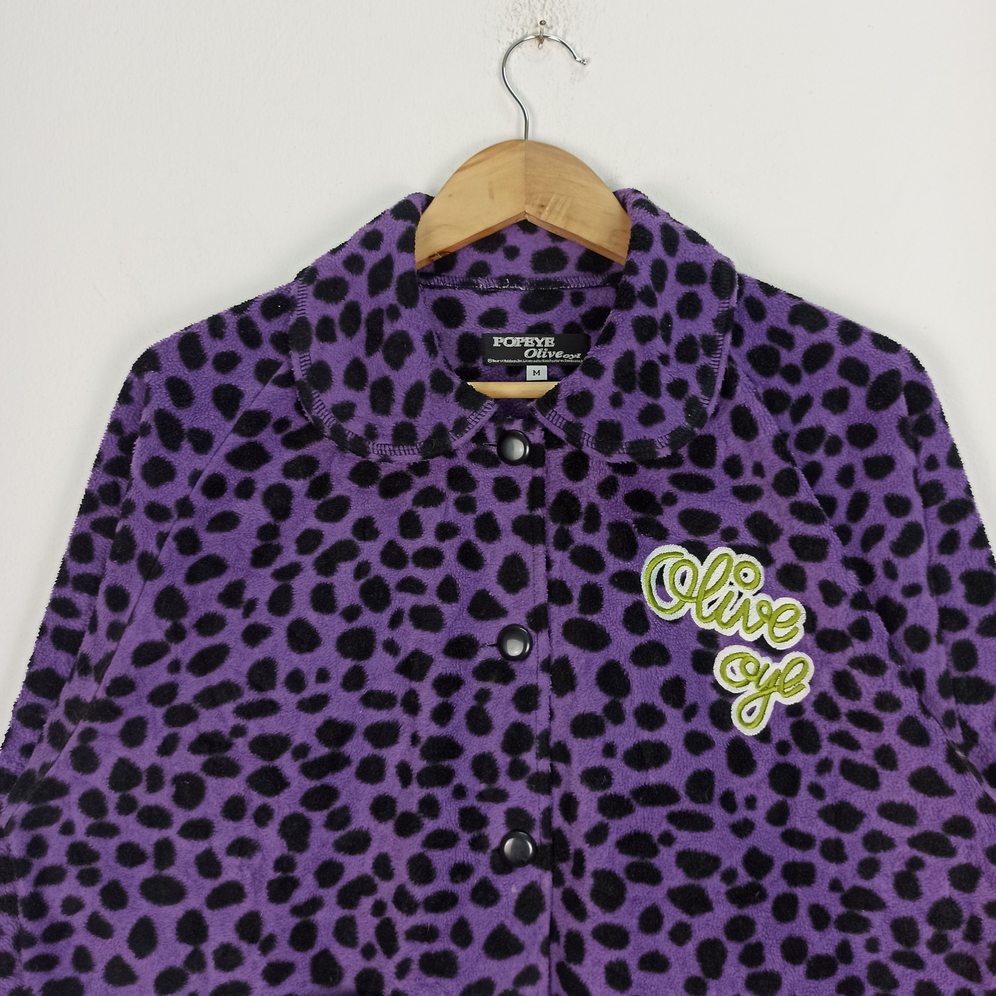 Cartoon Network 🔥STEALS🔥 Popeye Olive Oyl Sweater Button Fleece Size M / US 6-8 / IT 42-44 - 6 Thumbnail