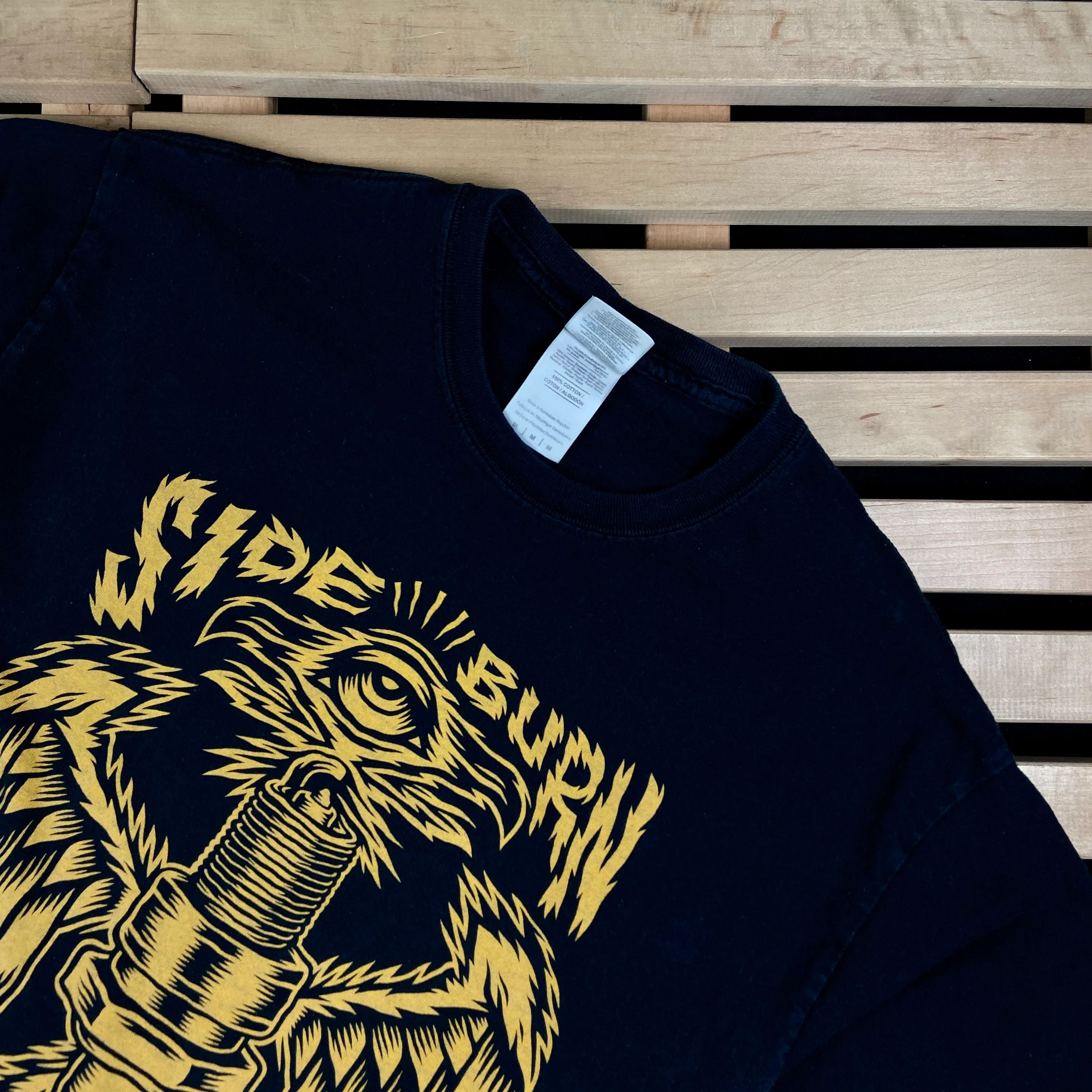 Band Tees × Vintage Mens Vintage T Shirt SideBurn Size M Size US M / EU 48-50 / 2 - 2 Thumbnail