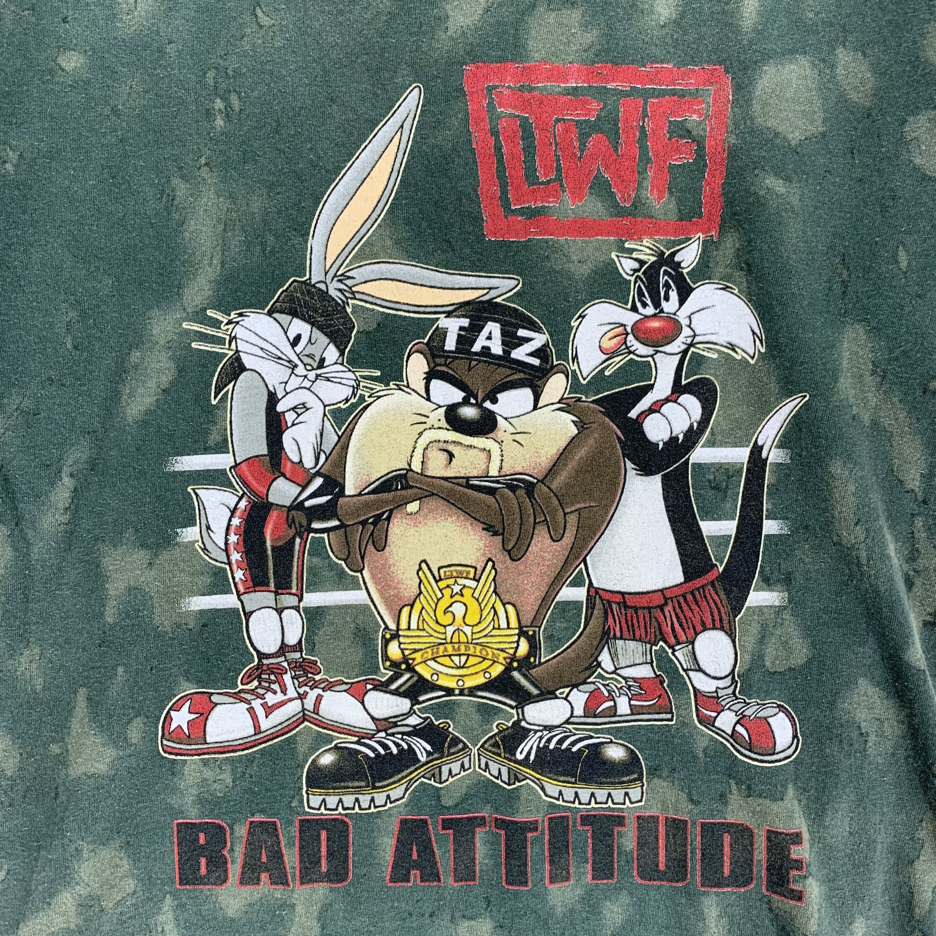 Japanese Brand Looney Tunes LTWF Bad Attitude Tie Dye Tee #3324-67 Size S / US 4 / IT 40 - 3 Thumbnail