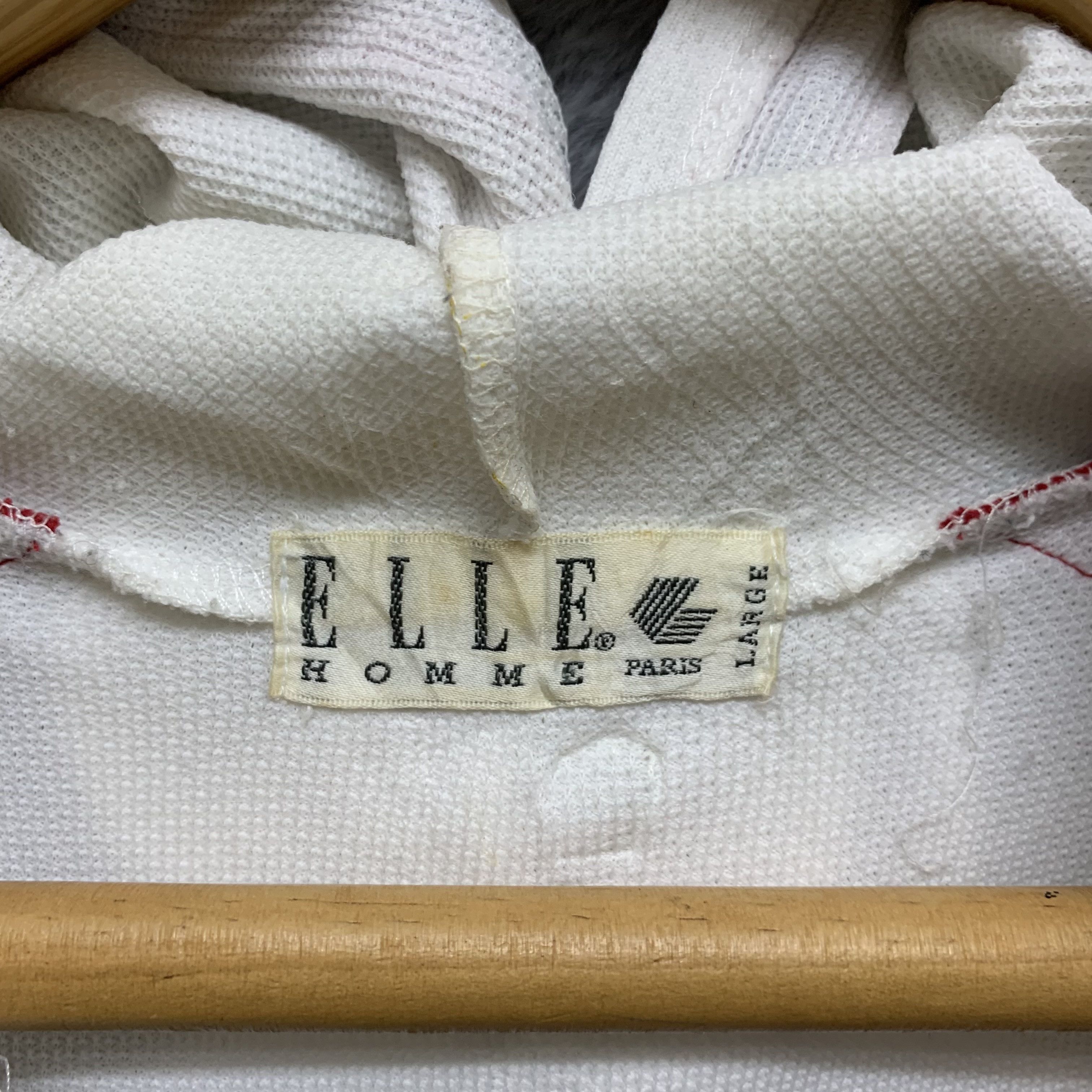 Japanese Brand ELLE HOMME PARIS Colorblock Anorak Hoodies #4322-150 Size US L / EU 52-54 / 3 - 9 Thumbnail
