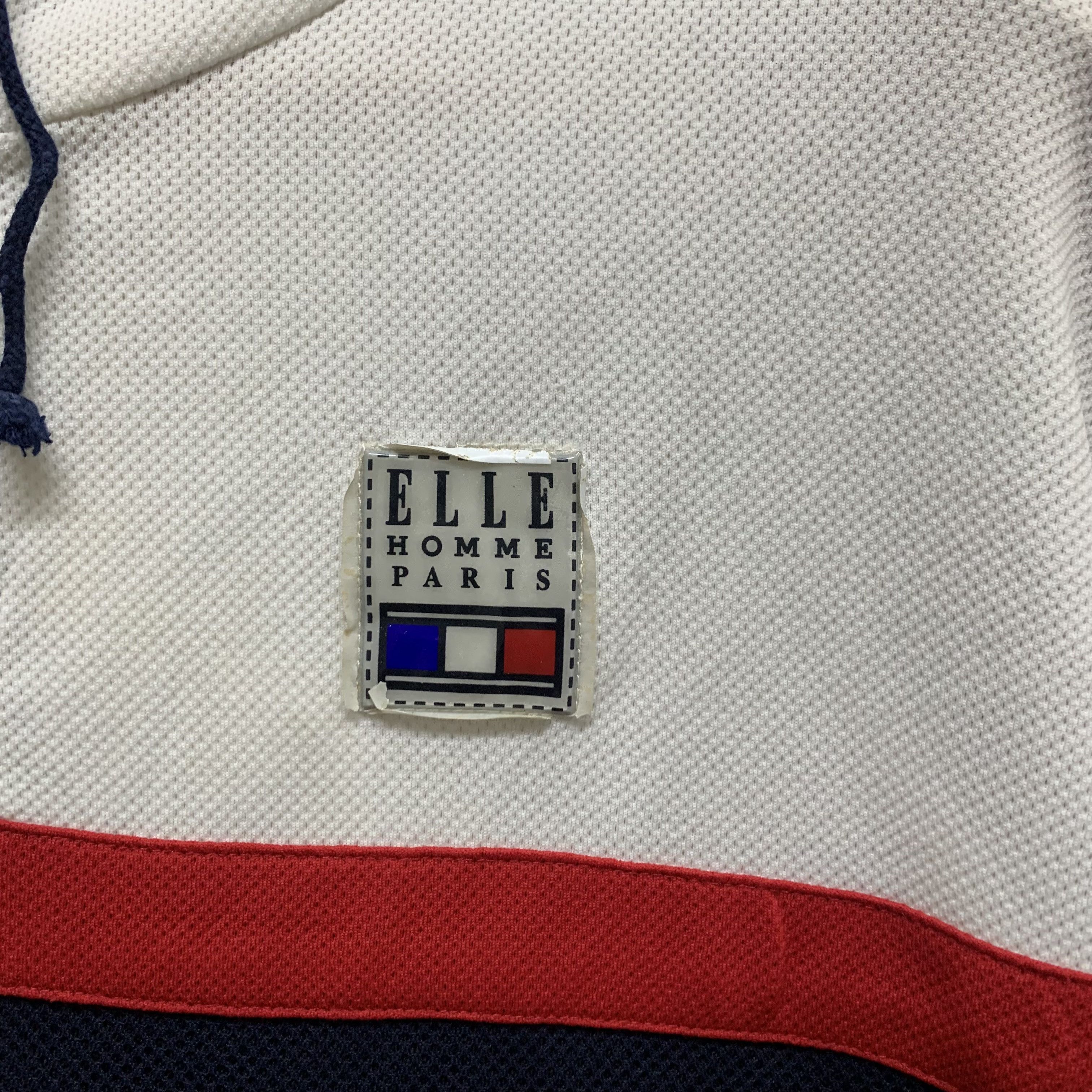 Japanese Brand ELLE HOMME PARIS Colorblock Anorak Hoodies #4322-150 Size US L / EU 52-54 / 3 - 3 Thumbnail