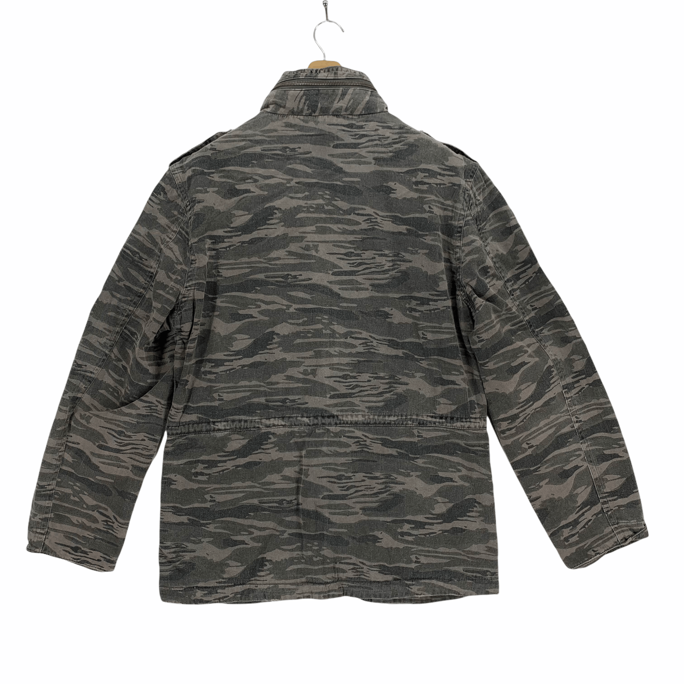 Japanese Brand Power To The People Camo Army Style Chore Jacket #3284-117 Size US L / EU 52-54 / 3 - 10 Thumbnail