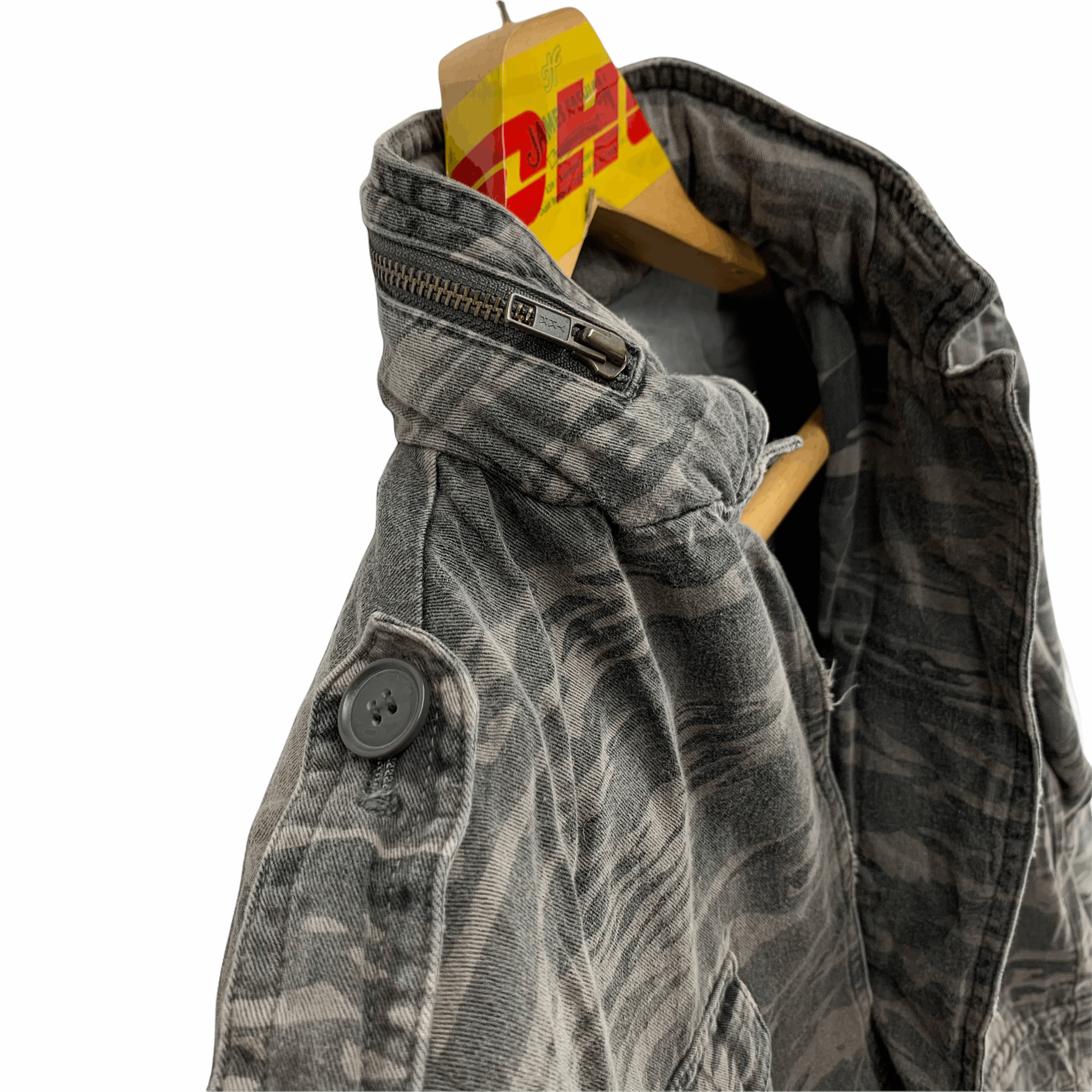 Japanese Brand Power To The People Camo Army Style Chore Jacket #3284-117 Size US L / EU 52-54 / 3 - 4 Thumbnail