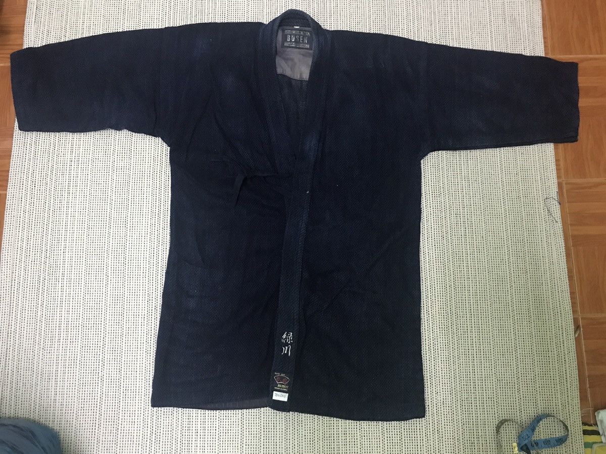 Japanese Brand × Vintage ‼️vintage 80s kendo uniform kimono indigo Size US XL / EU 56 / 4 - 1 Thumbnail