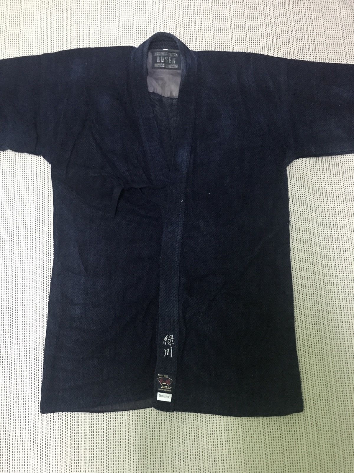 Japanese Brand × Vintage ‼️vintage 80s kendo uniform kimono indigo Size US XL / EU 56 / 4 - 2 Thumbnail
