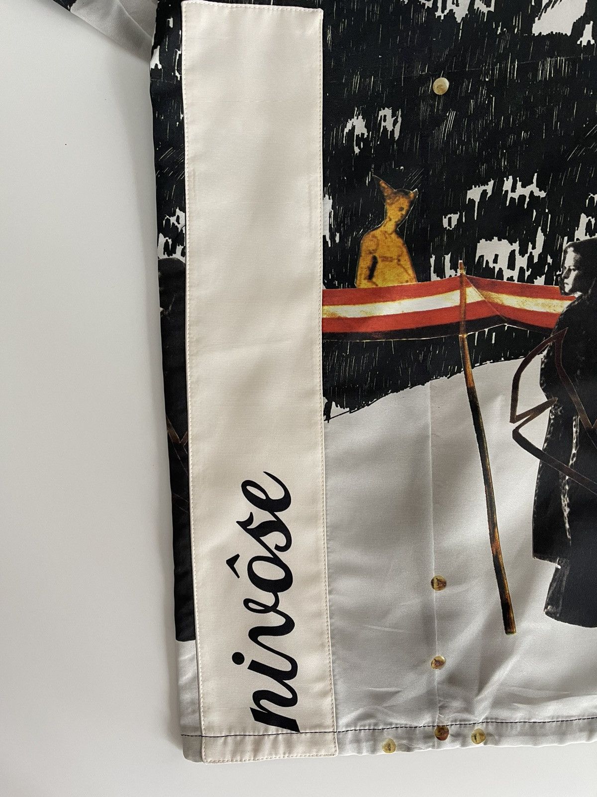 Prada AW16 Christophe Chemin Printed Silk-faille Hooded Jacket Size US M / EU 48-50 / 2 - 7 Thumbnail