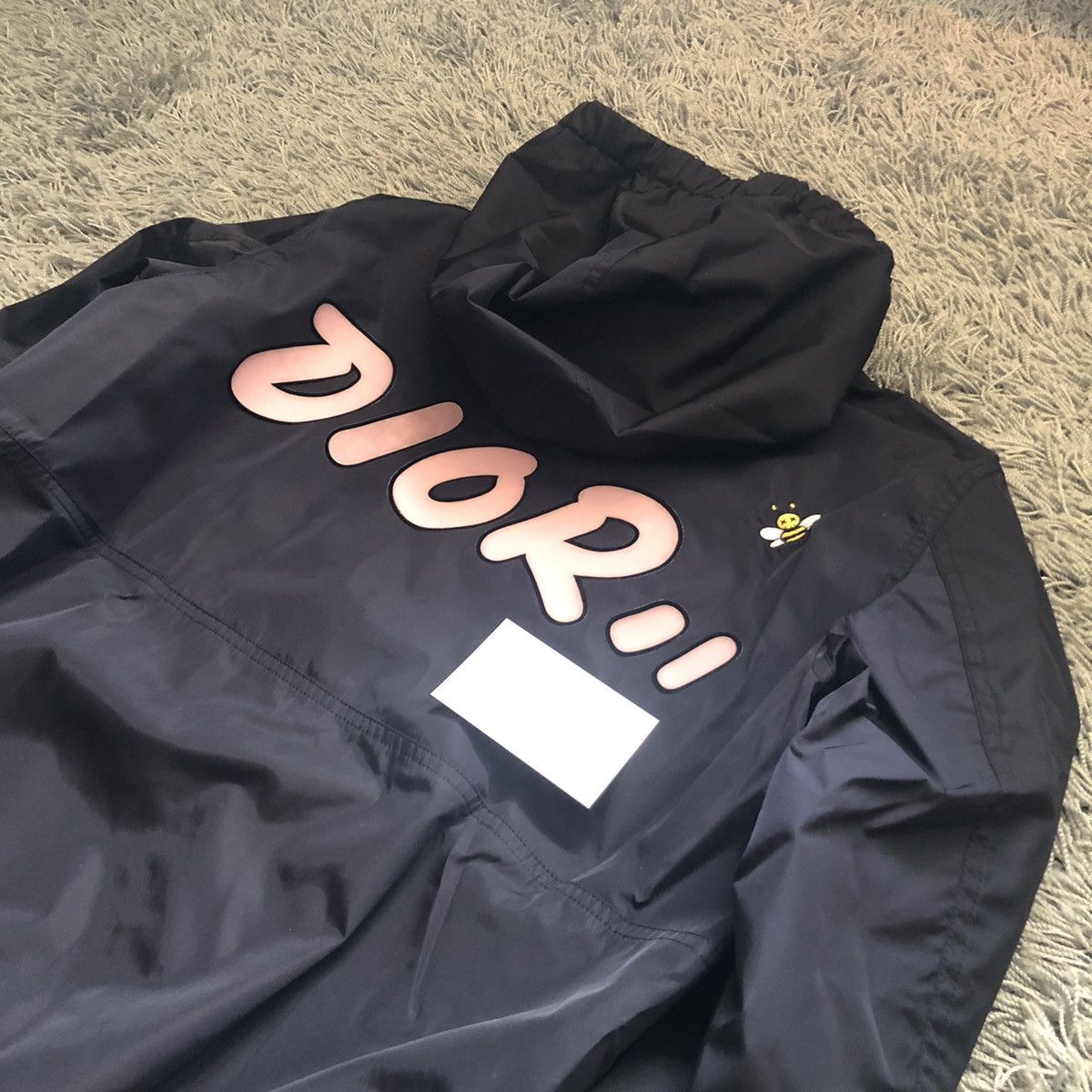 image of Christian Dior Monsieur x Dior Kim Jones Dior X Kaws Bee 50 Jacket Sorayama in Navy Blue (Size Medi