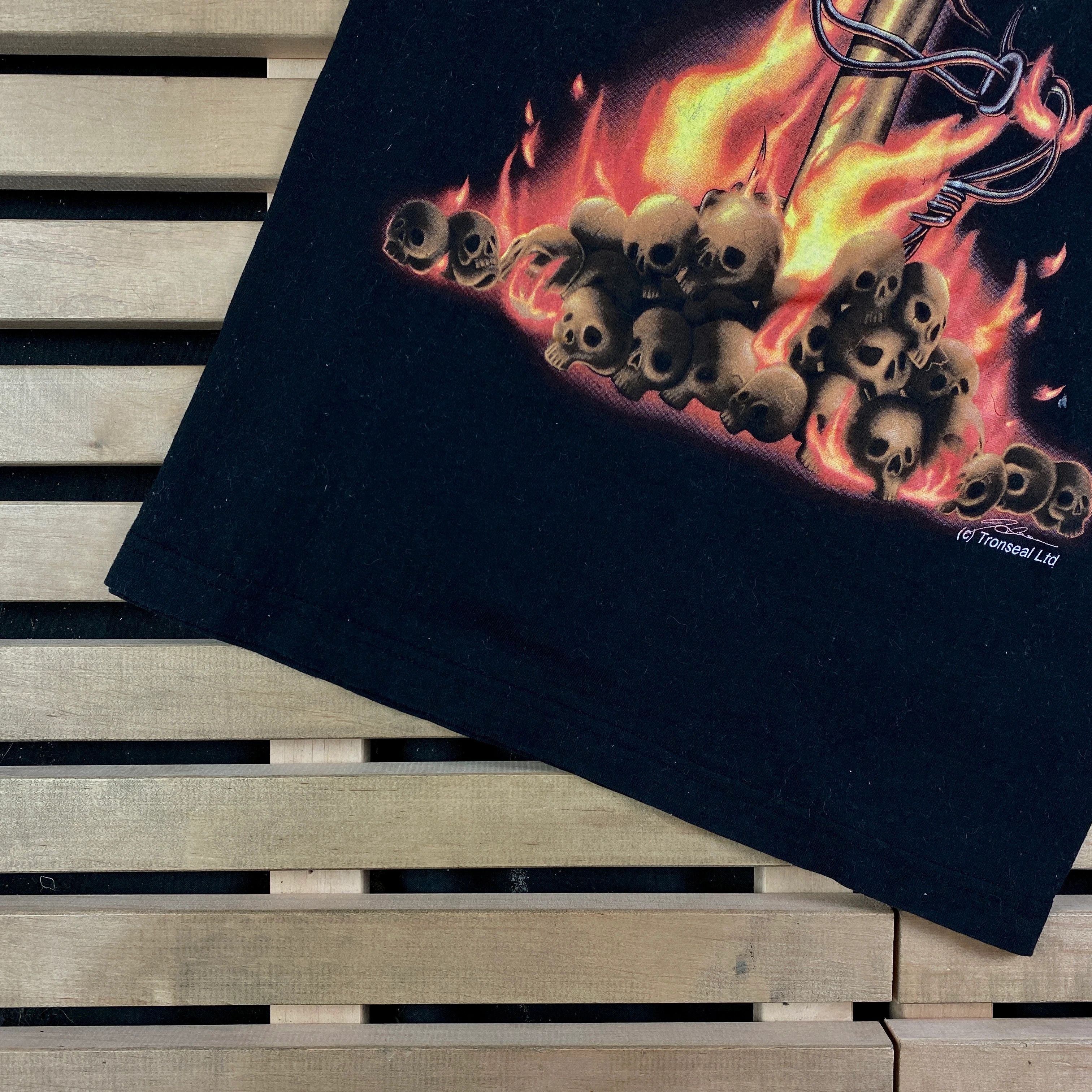 Band Tees × Vintage Mens Vintage T Shirt Diehard Size L Size US L / EU 52-54 / 3 - 3 Thumbnail