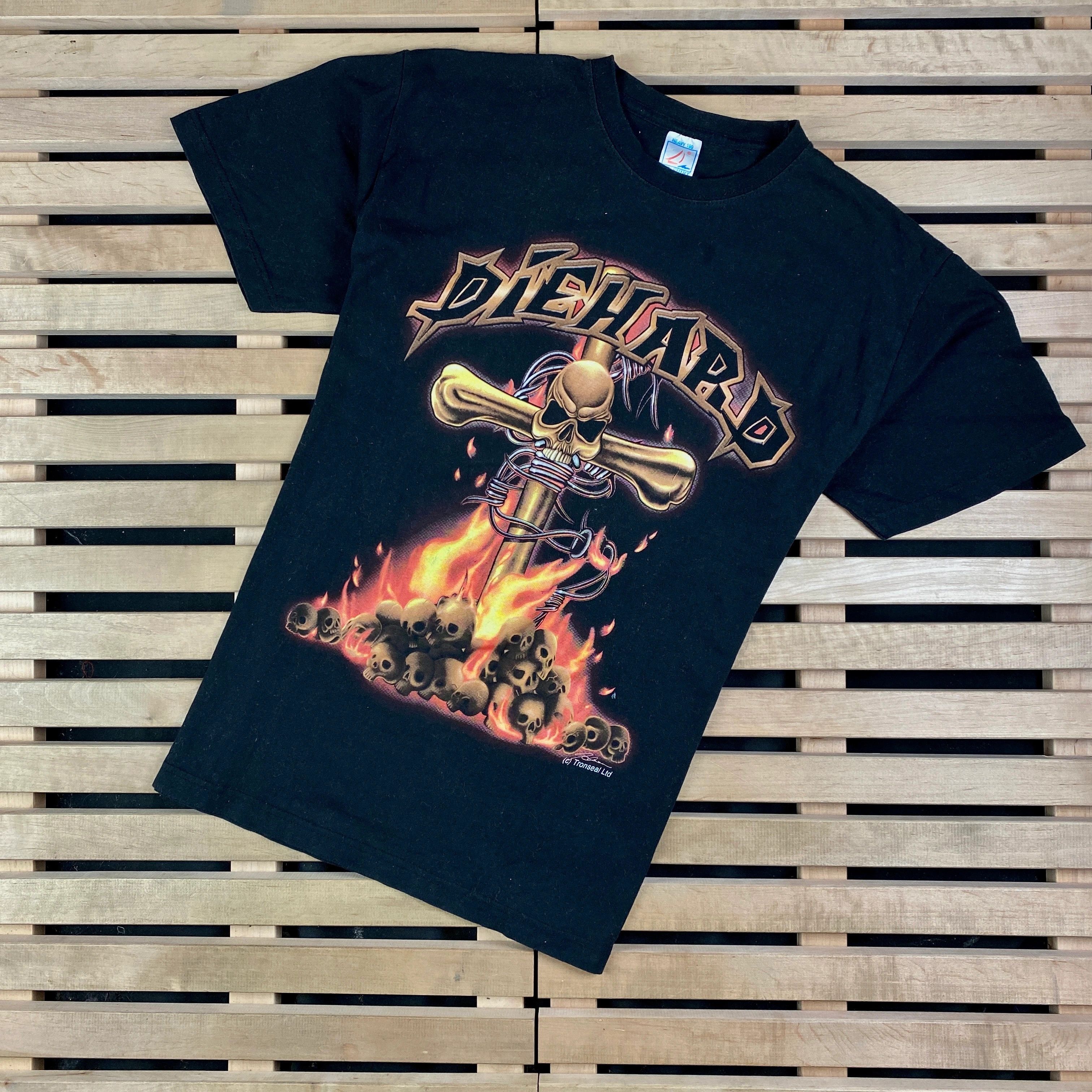 Band Tees × Vintage Mens Vintage T Shirt Diehard Size L Size US L / EU 52-54 / 3 - 1 Thumbnail