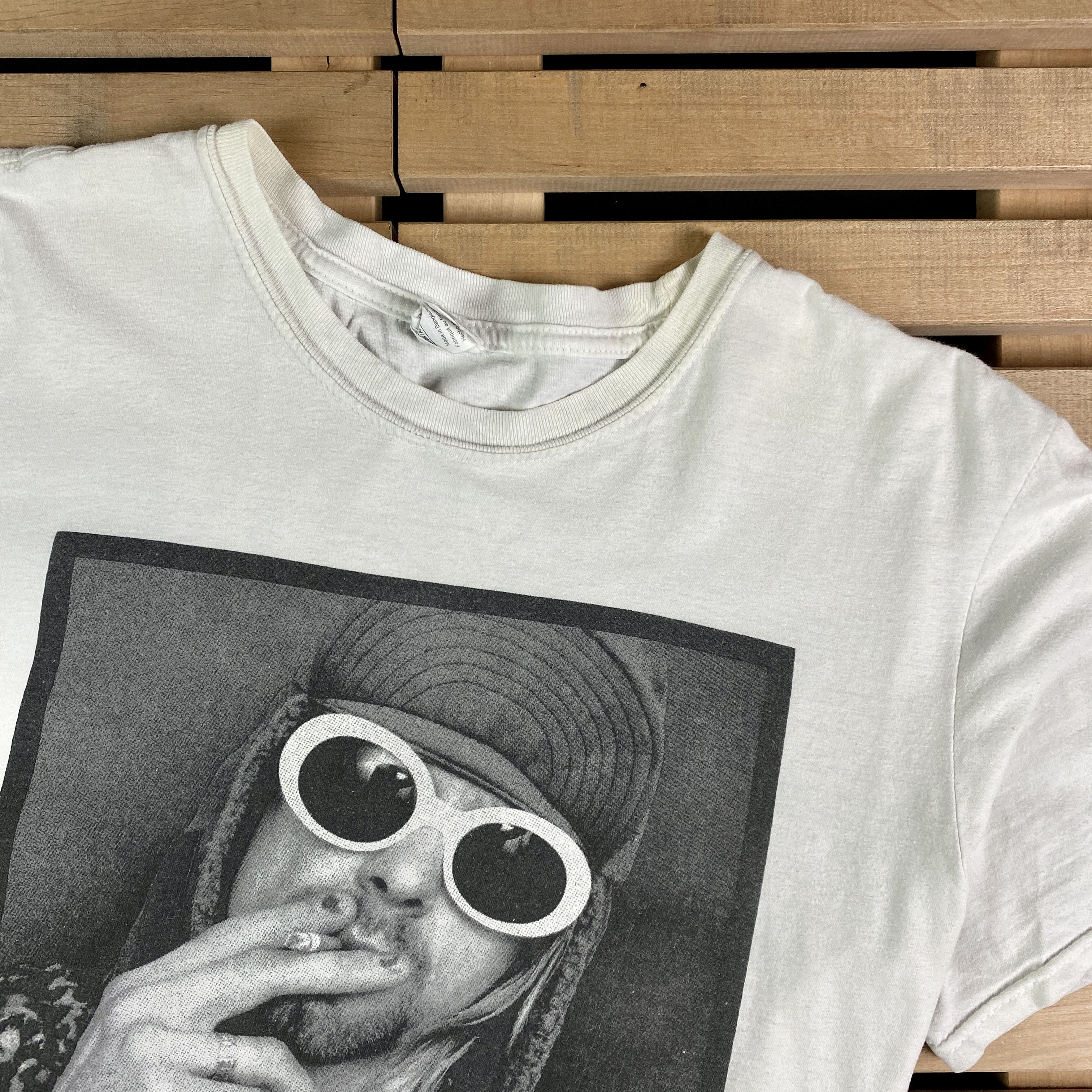 Band Tees × Nirvana × Vintage Men’s T-Shirt Court Cobain Vintage 2015 End Of Music Size L Size US L / EU 52-54 / 3 - 2 Thumbnail