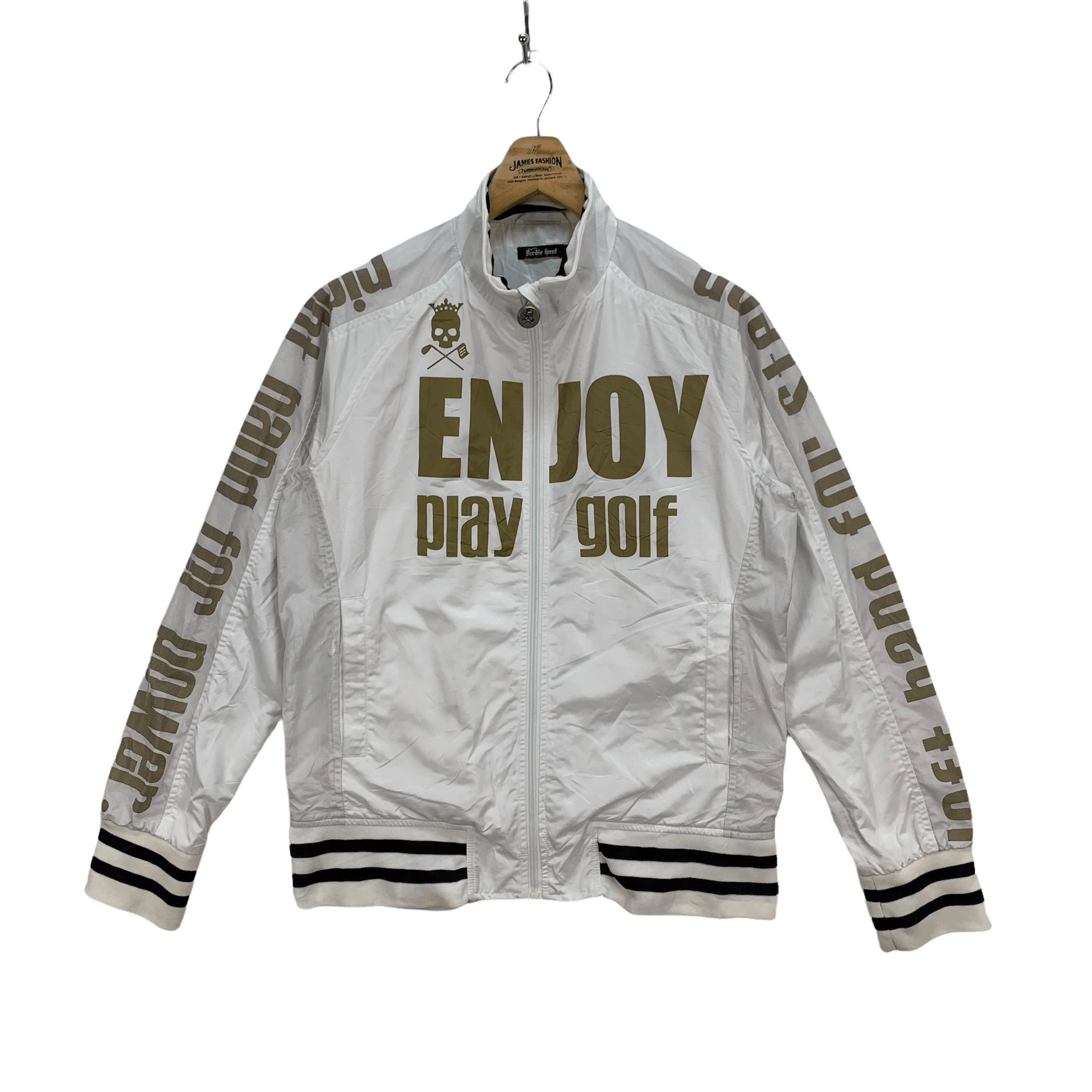 Japanese Brand Birdie Hunt Enjoy Play Golf Big Logo Jacket #3951-137 Size US L / EU 52-54 / 3 - 1 Thumbnail