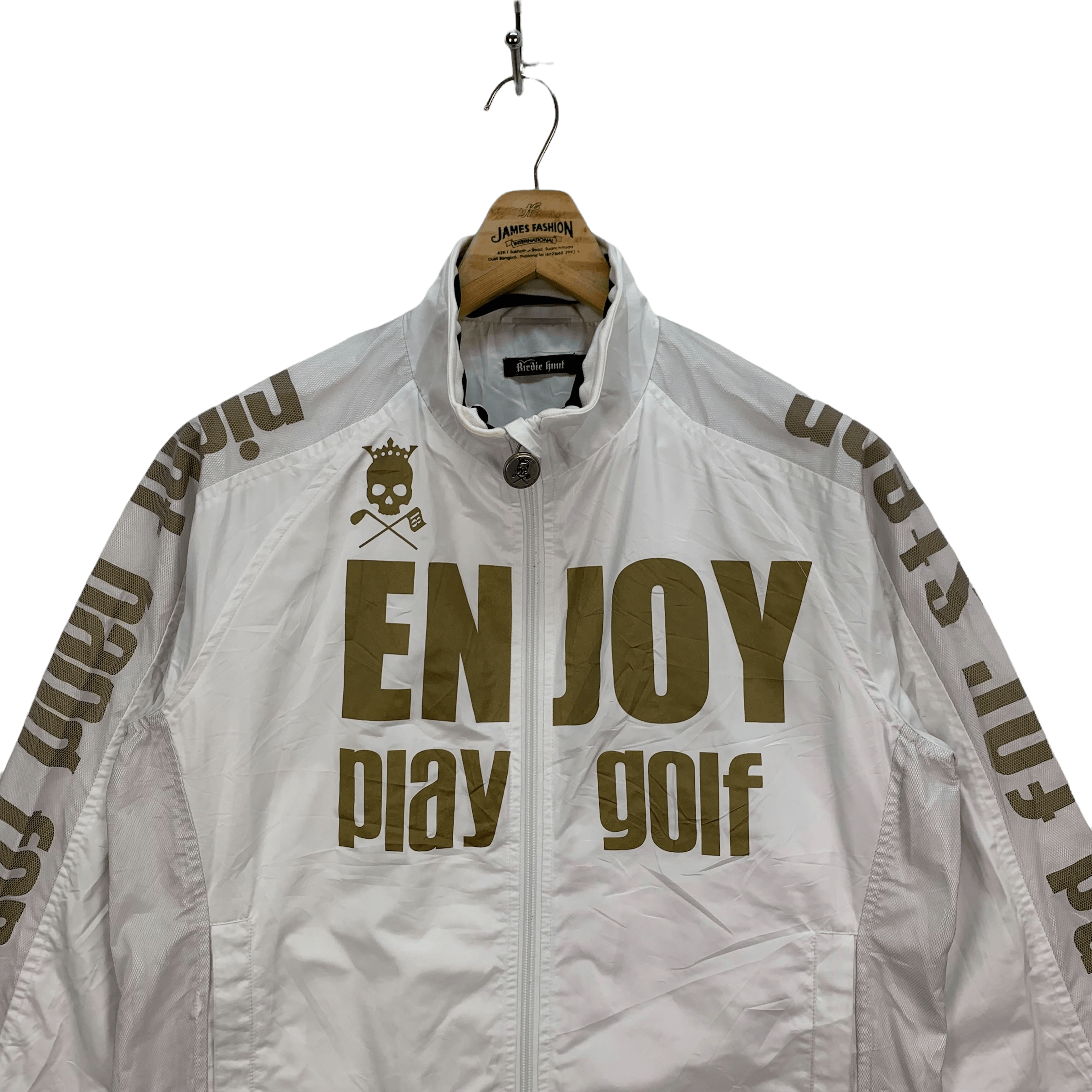 Japanese Brand Birdie Hunt Enjoy Play Golf Big Logo Jacket #3951-137 Size US L / EU 52-54 / 3 - 2 Thumbnail