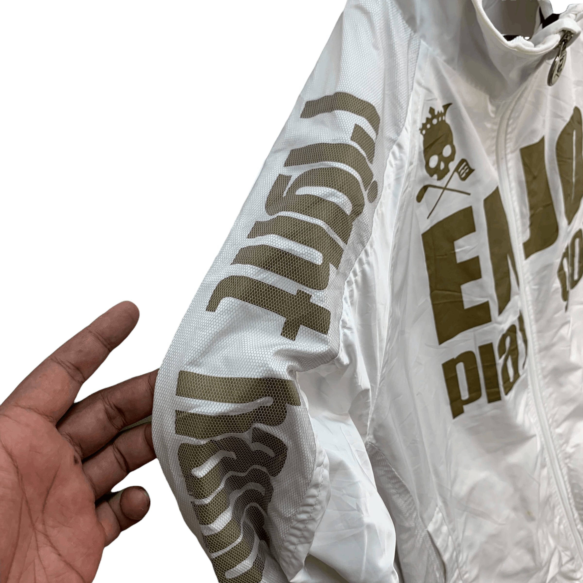 Japanese Brand Birdie Hunt Enjoy Play Golf Big Logo Jacket #3951-137 Size US L / EU 52-54 / 3 - 7 Thumbnail