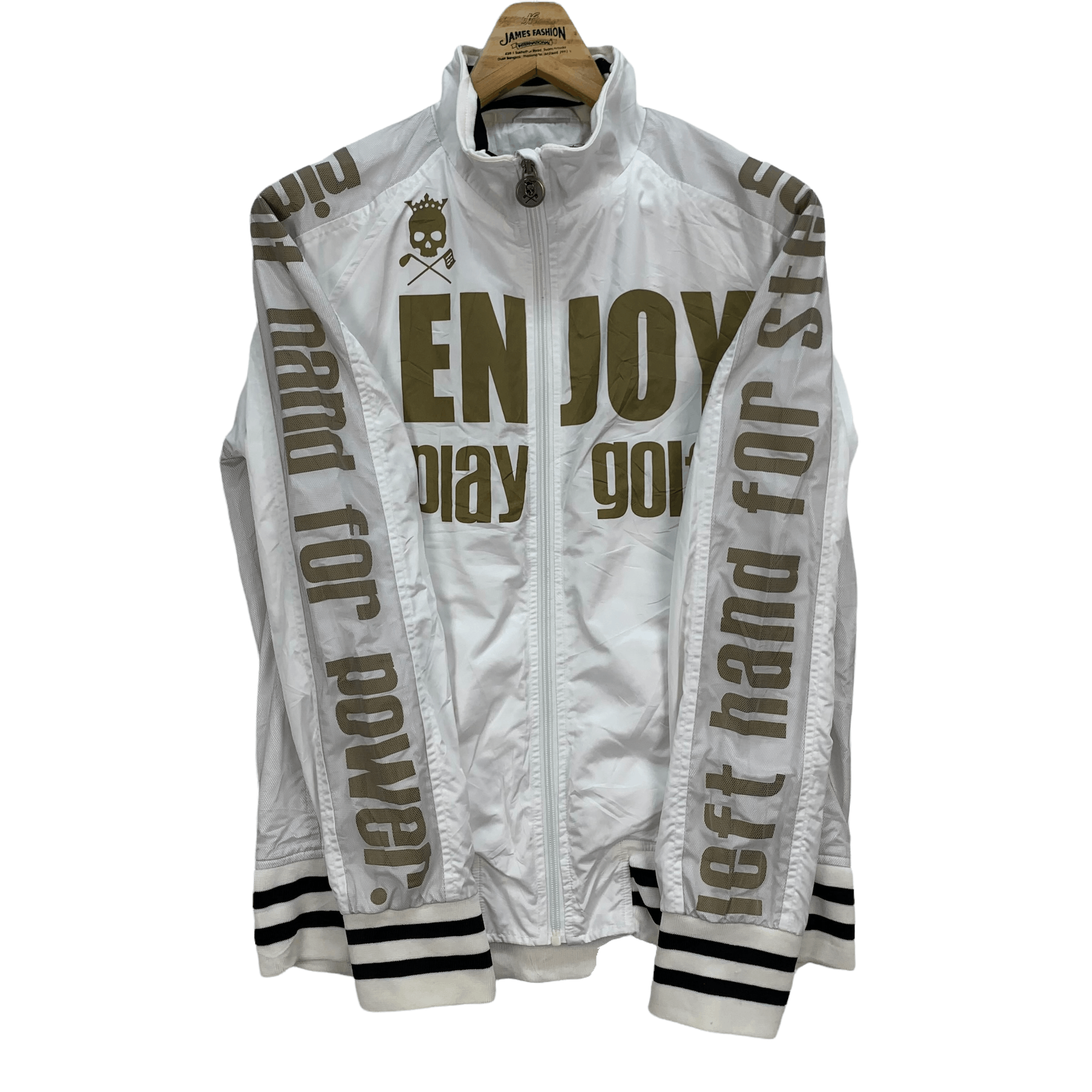 Japanese Brand Birdie Hunt Enjoy Play Golf Big Logo Jacket #3951-137 Size US L / EU 52-54 / 3 - 6 Thumbnail