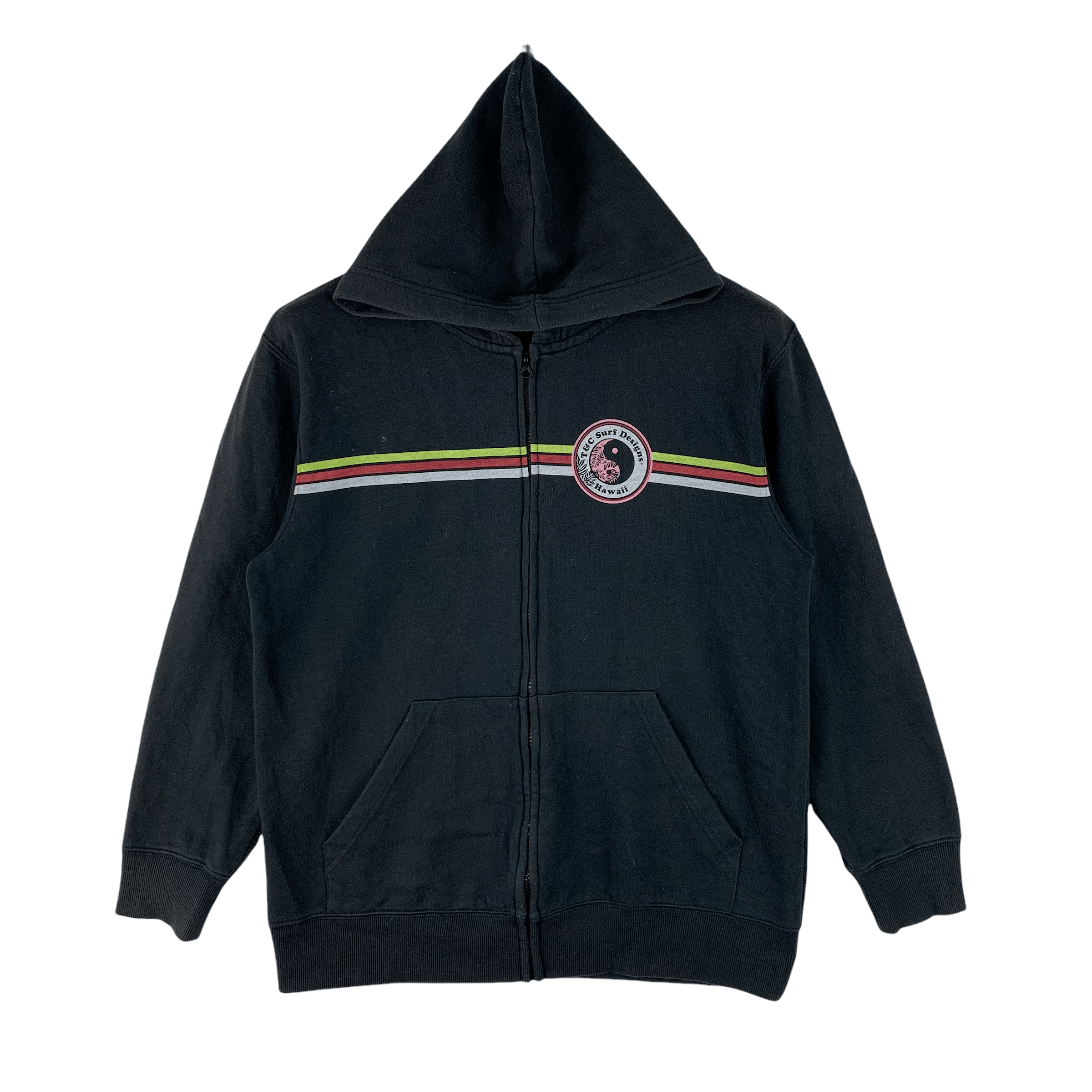 Vintage T&C Surf Design Hawaii Zipper Hoodies #3624-127 Size US L / EU 52-54 / 3 - 3 Thumbnail