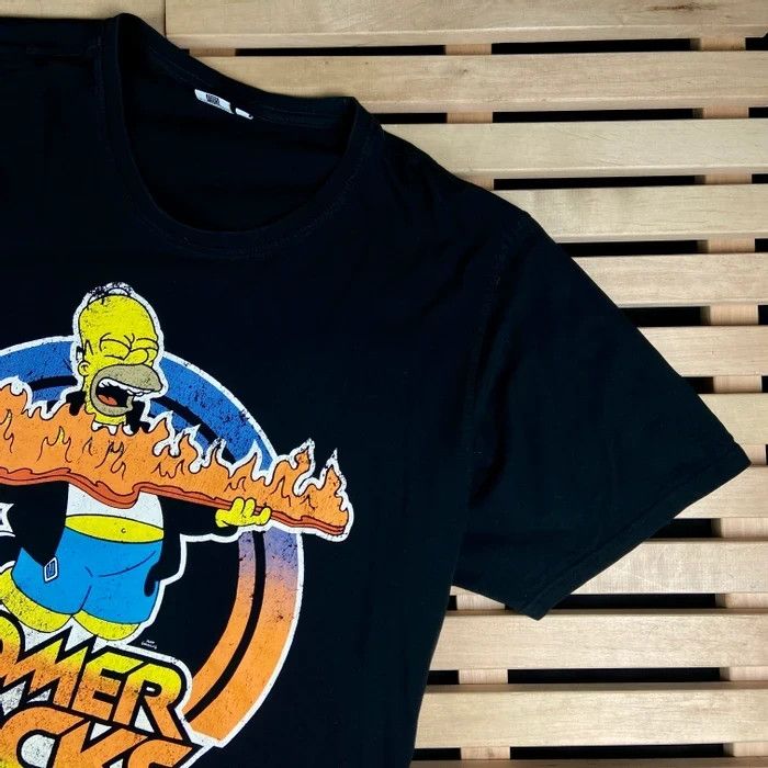 The Simpsons Mens Vintage T Shirt Simpsons Homer Rocks Size 5XL XXXXXL Size US XXL / EU 58 / 5 - 2 Thumbnail