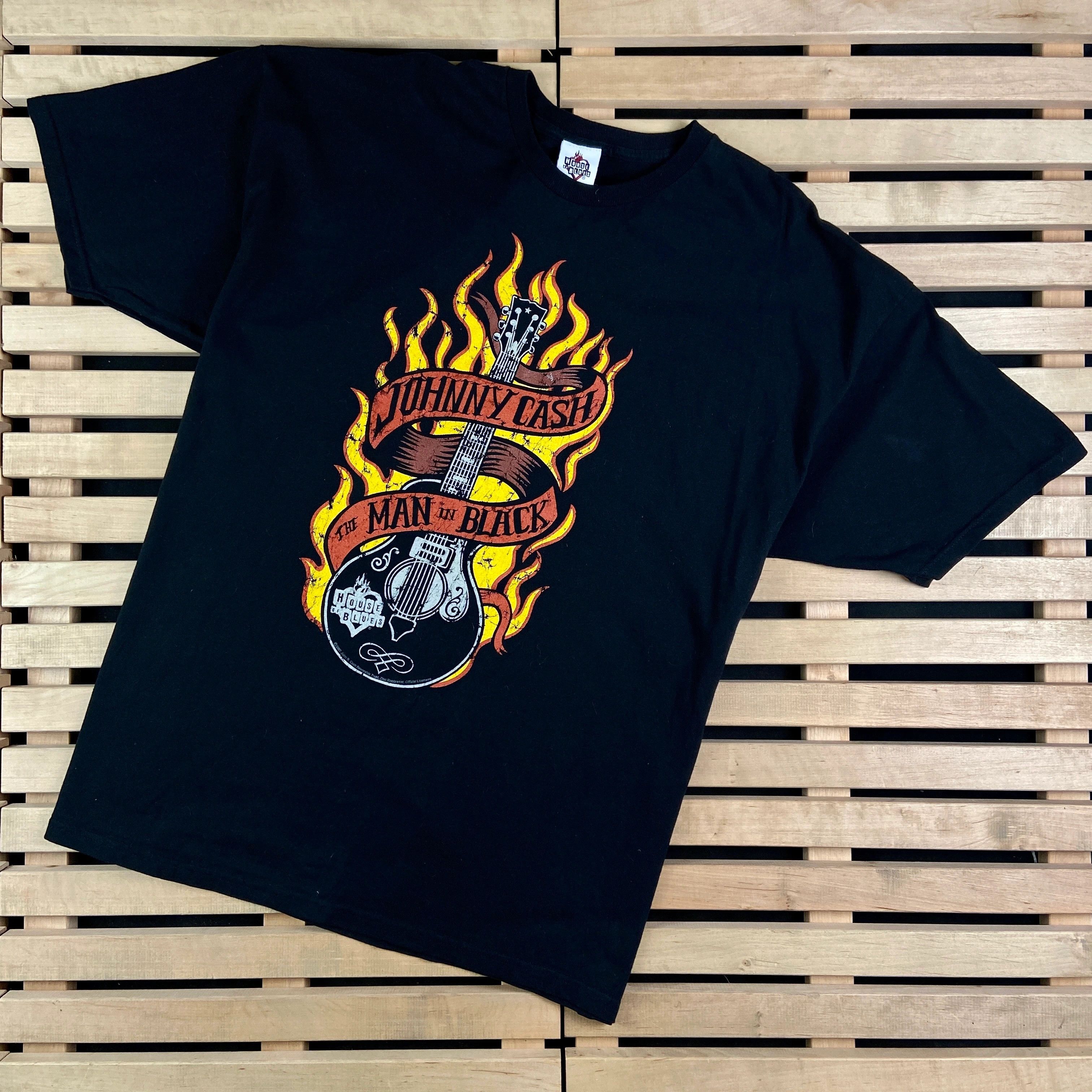 Band Tees × Vintage Mens Vintage T Shirt Johnny Cash 2007 Size XXL 2XL Size US XXL / EU 58 / 5 - 1 Thumbnail