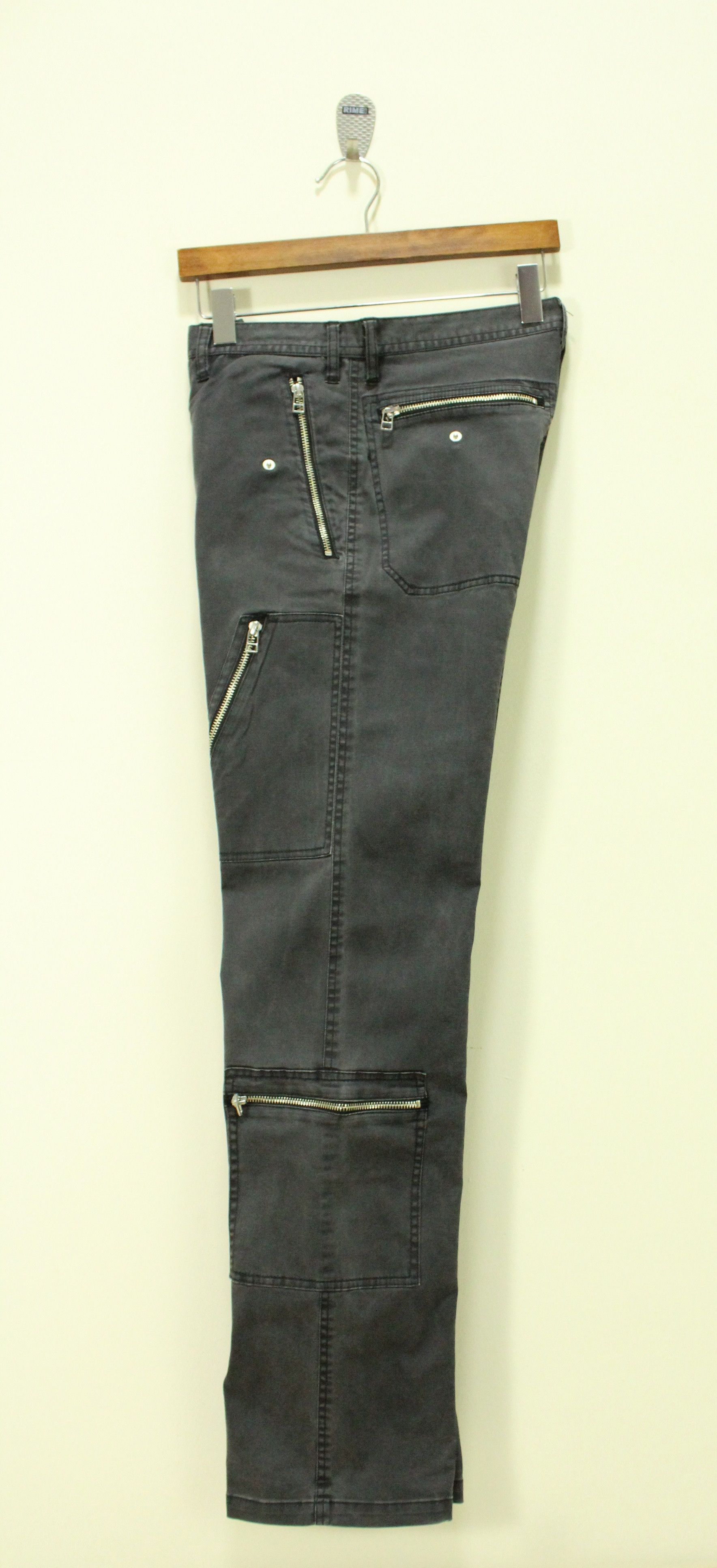 Japanese Brand GGPX Pants Multi Zipper Cargo Stretchy Faded Grunge Raver Size US 30 / EU 46 - 15 Thumbnail