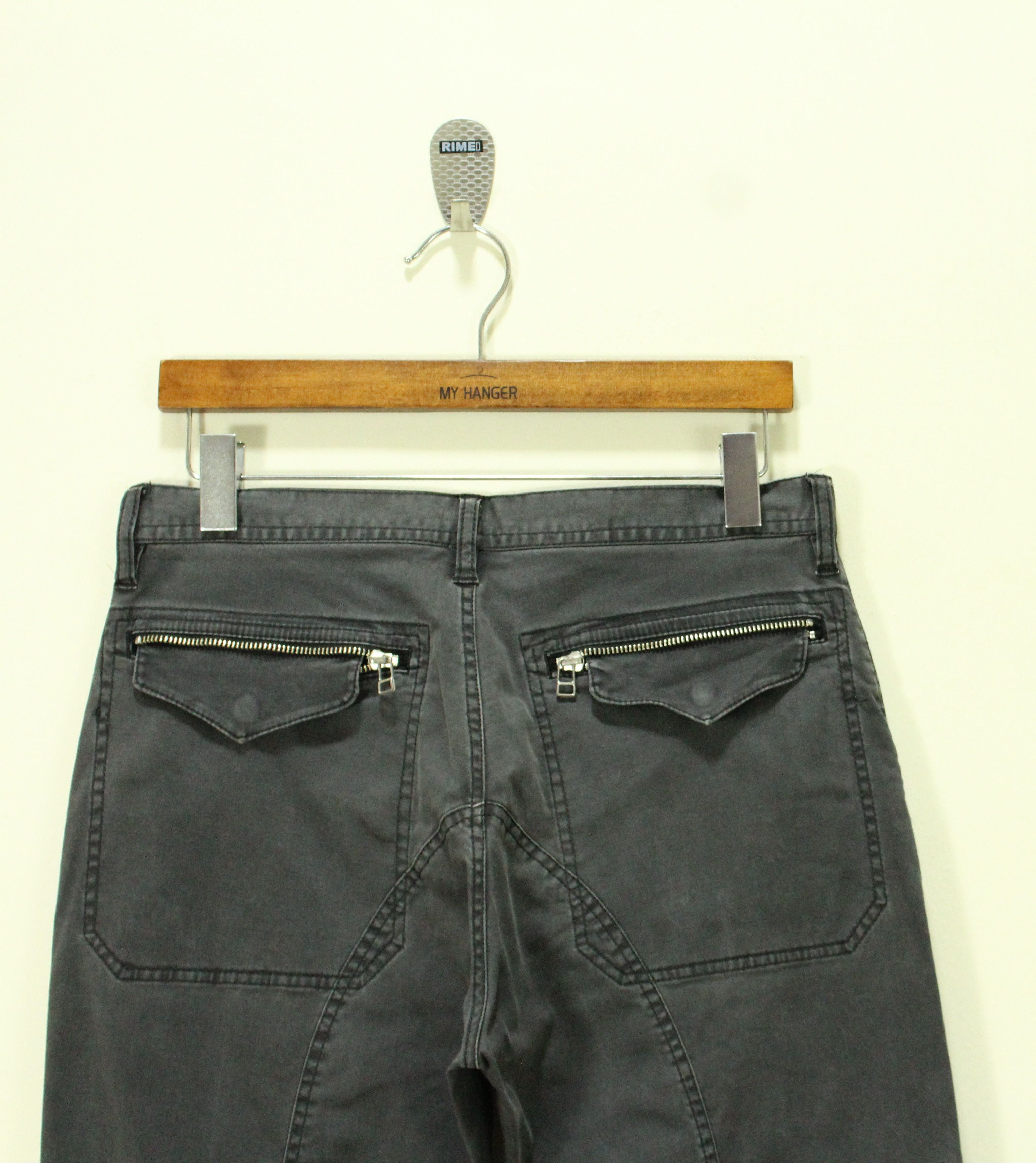 Japanese Brand GGPX Pants Multi Zipper Cargo Stretchy Faded Grunge Raver Size US 30 / EU 46 - 12 Thumbnail