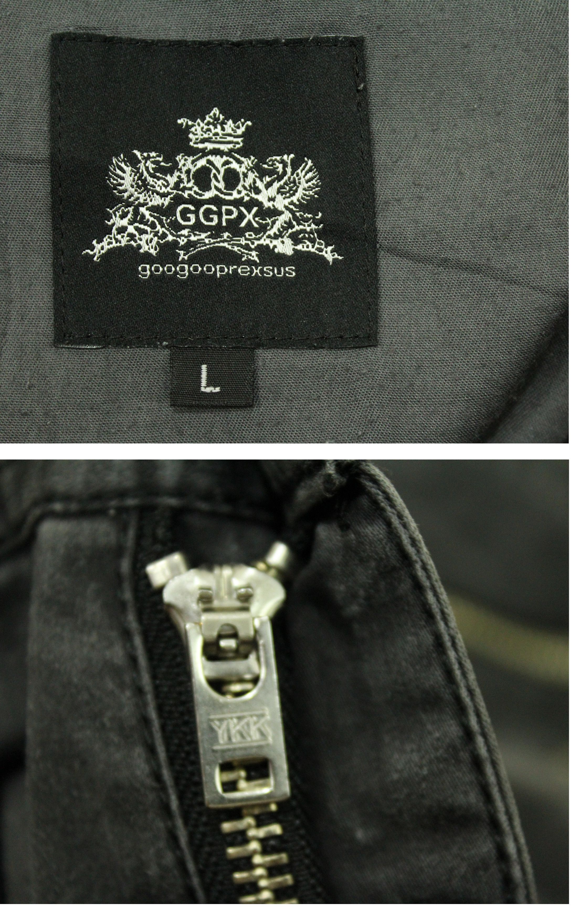 Japanese Brand GGPX Pants Multi Zipper Cargo Stretchy Faded Grunge Raver Size US 30 / EU 46 - 19 Thumbnail