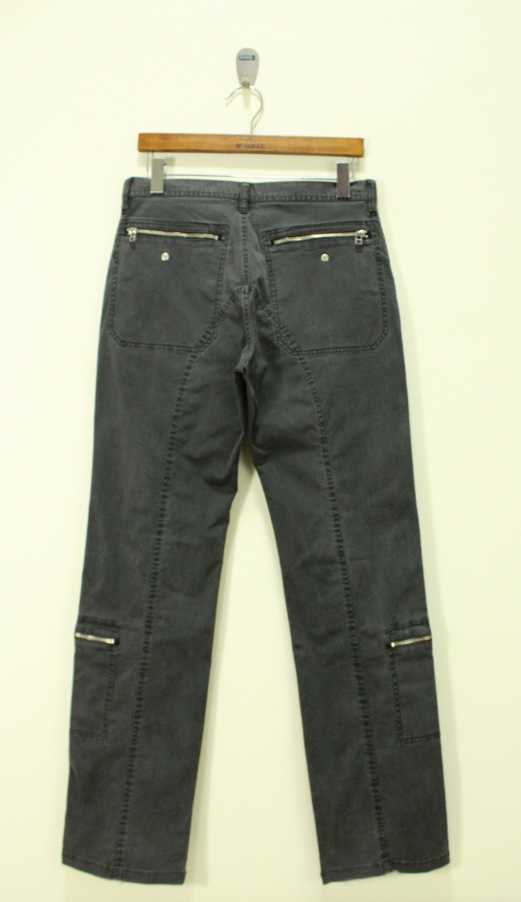 Japanese Brand GGPX Pants Multi Zipper Cargo Stretchy Faded Grunge Raver Size US 30 / EU 46 - 10 Thumbnail