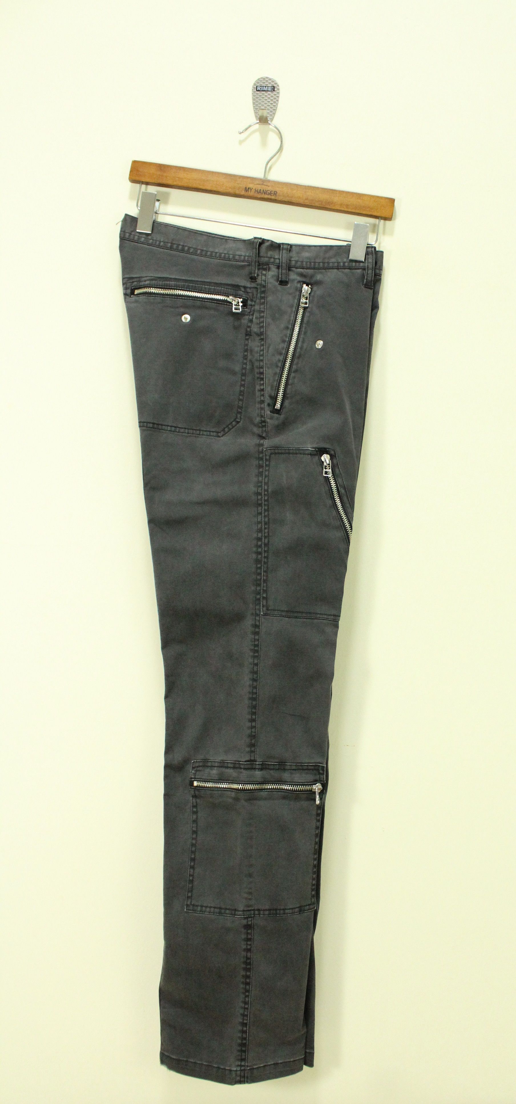Japanese Brand GGPX Pants Multi Zipper Cargo Stretchy Faded Grunge Raver Size US 30 / EU 46 - 16 Thumbnail