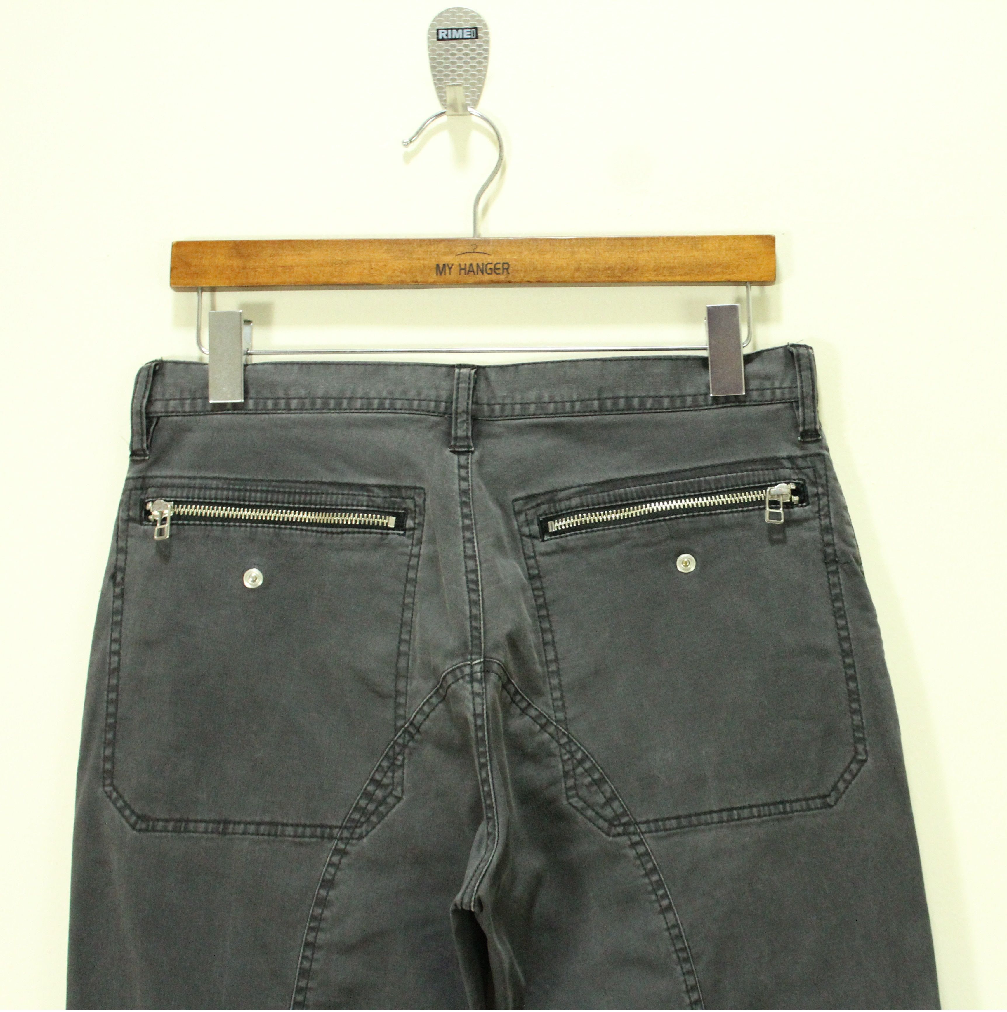 Japanese Brand GGPX Pants Multi Zipper Cargo Stretchy Faded Grunge Raver Size US 30 / EU 46 - 11 Thumbnail