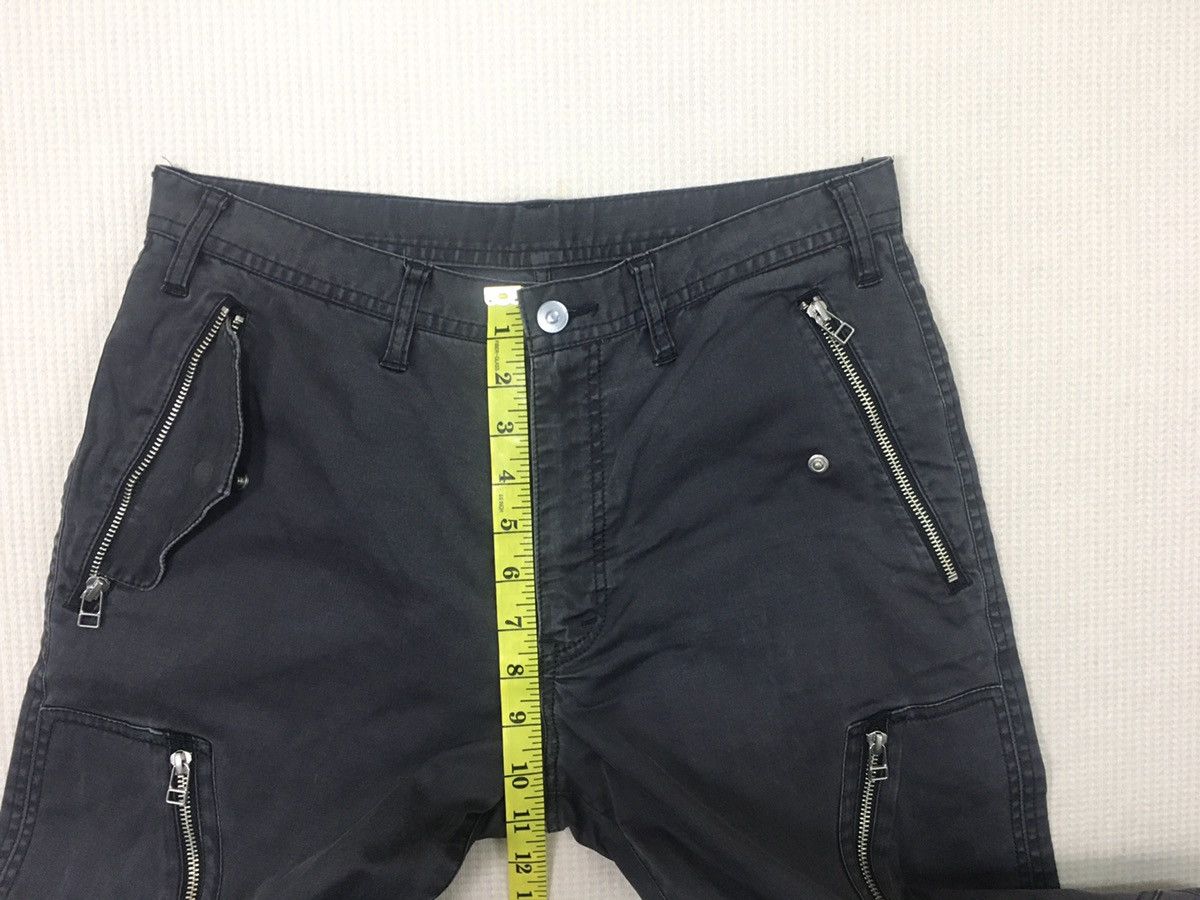 Japanese Brand GGPX Pants Multi Zipper Cargo Stretchy Faded Grunge Raver Size US 30 / EU 46 - 22 Thumbnail