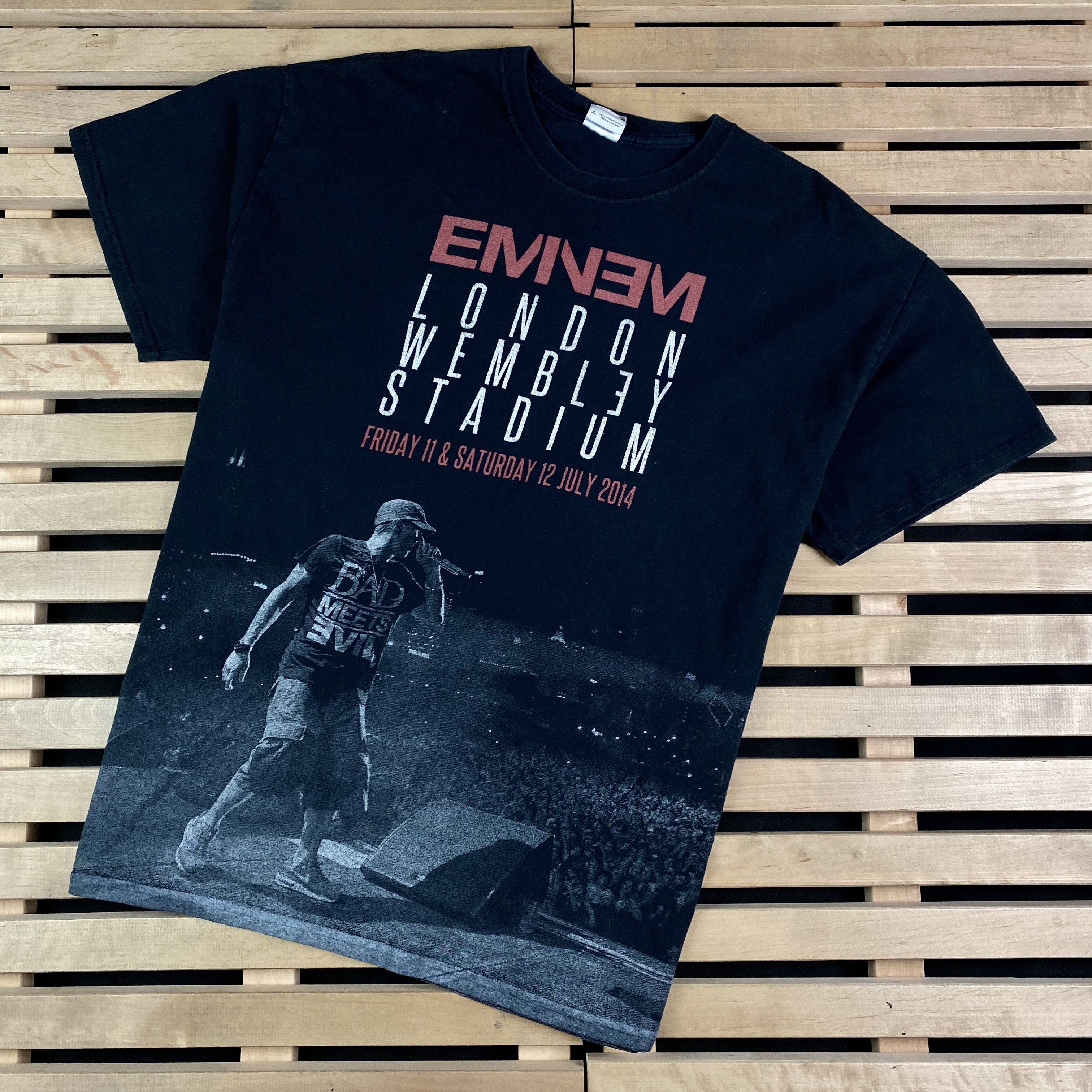 トップス EMINEM SLIM SHADY 2014 LONDON TOUR TEE EMINEM SLIM SHADY 2014 LONDON TOUR TEE The Real Slim Shady
