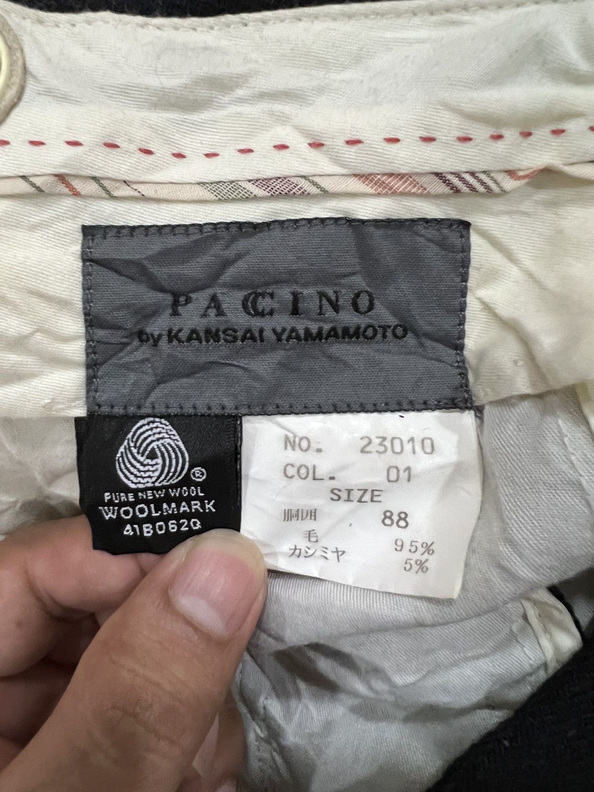 Kansai Yamamoto Japanese Brand KANSAI Yamamoto Wool Pant Size US 34 / EU 50 - 7 Thumbnail