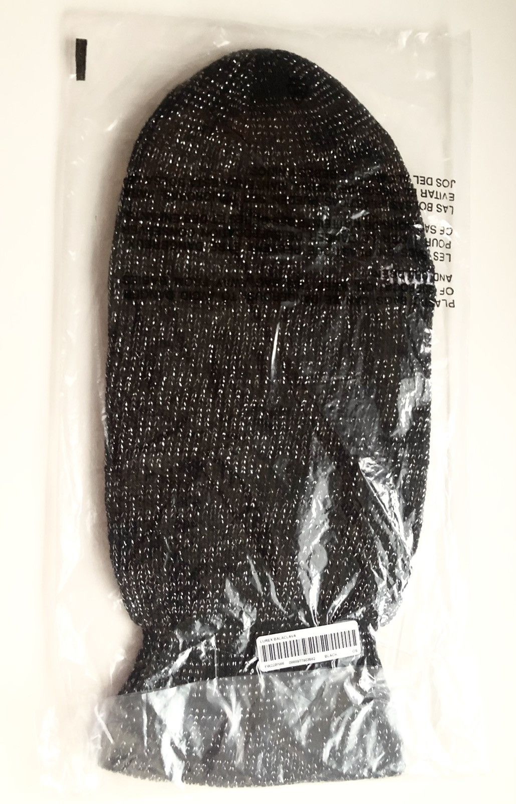 Supreme Lurex Balavlava BLACK Size ONE SIZE - 2 Thumbnail