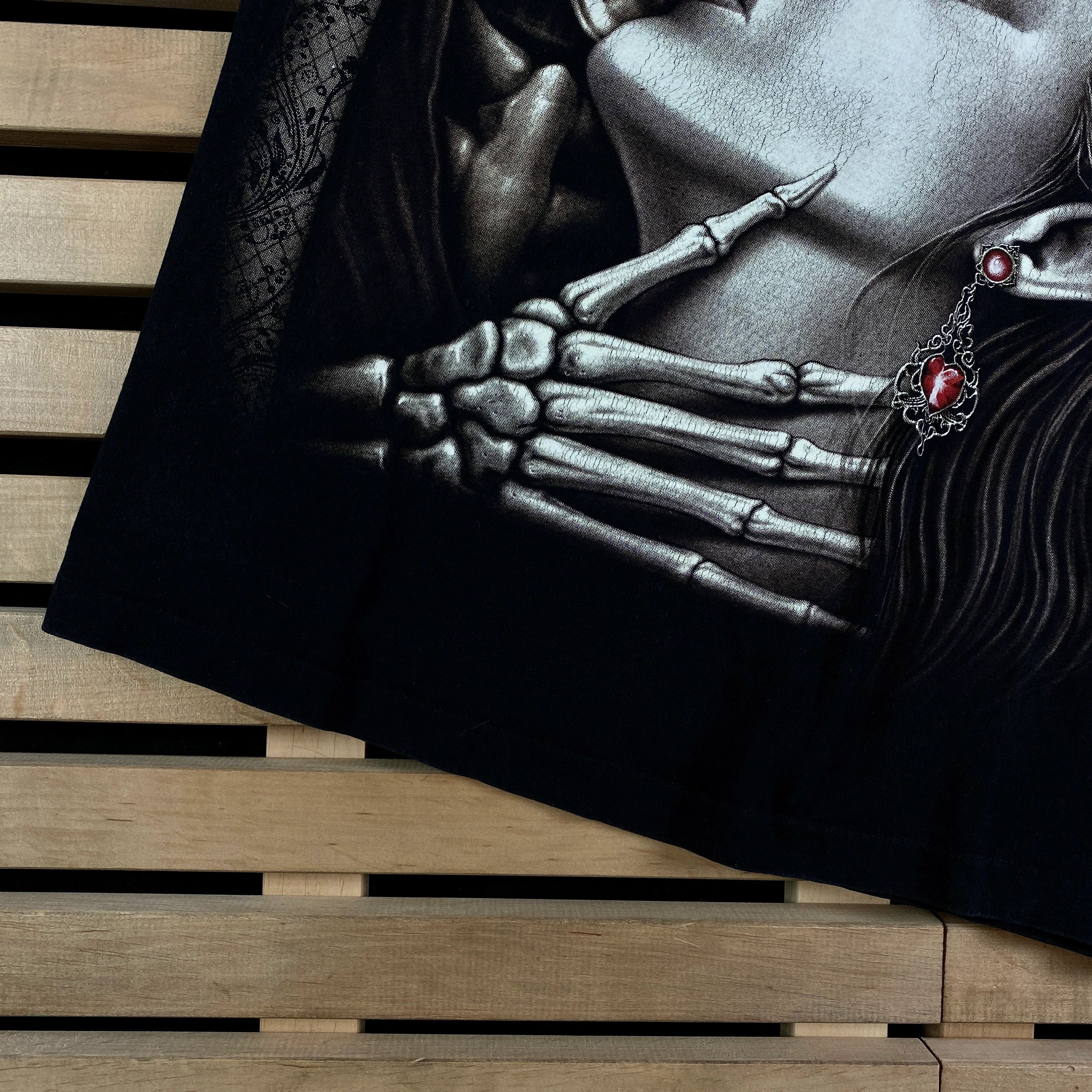Band Tees × Vintage Mens Vintage T Shirt Wild Skulls Kiss Size XL Size US XL / EU 56 / 4 - 3 Thumbnail