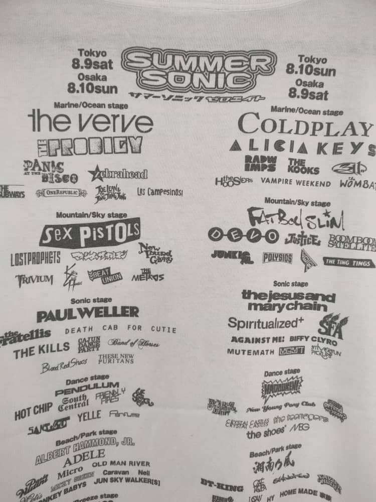 Band Tees Summer Sonic COncert T Size US L / EU 52-54 / 3 - 7 Thumbnail