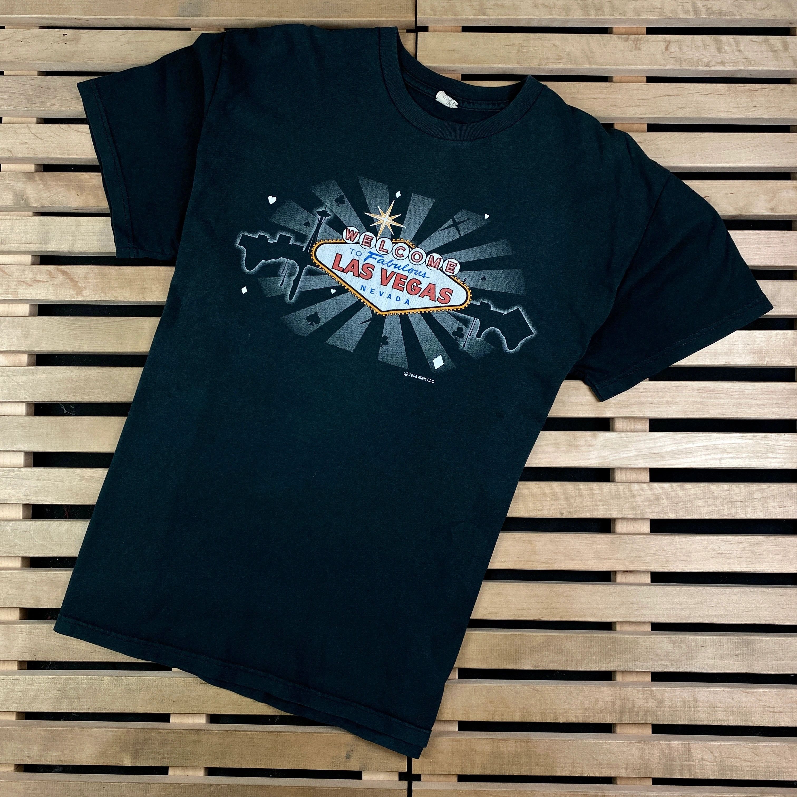 Band Tees × Vintage Mens Vintage T Shirt Las Vegas Size XL 2008 Size US XL / EU 56 / 4 - 1 Thumbnail