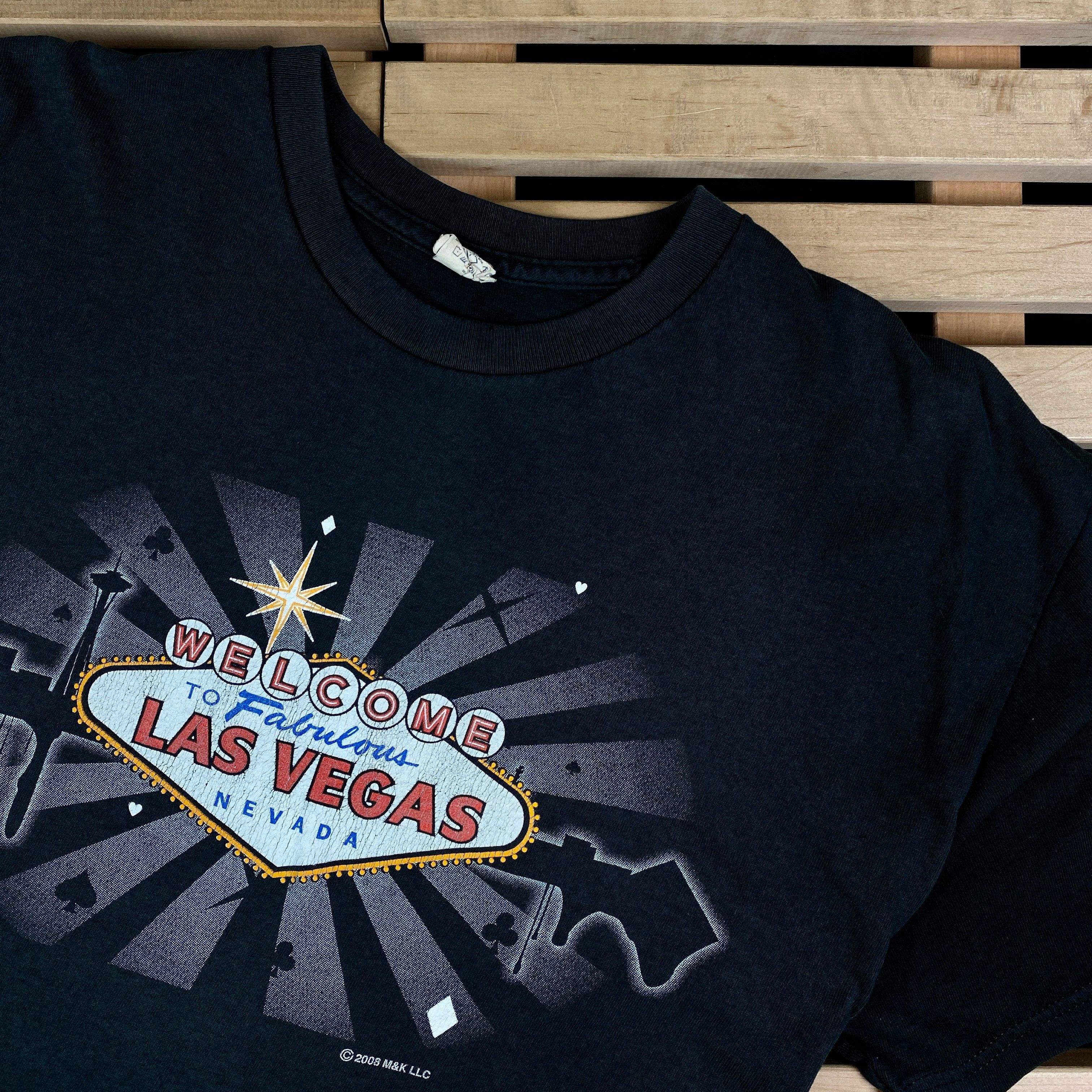 Band Tees × Vintage Mens Vintage T Shirt Las Vegas Size XL 2008 Size US XL / EU 56 / 4 - 2 Thumbnail