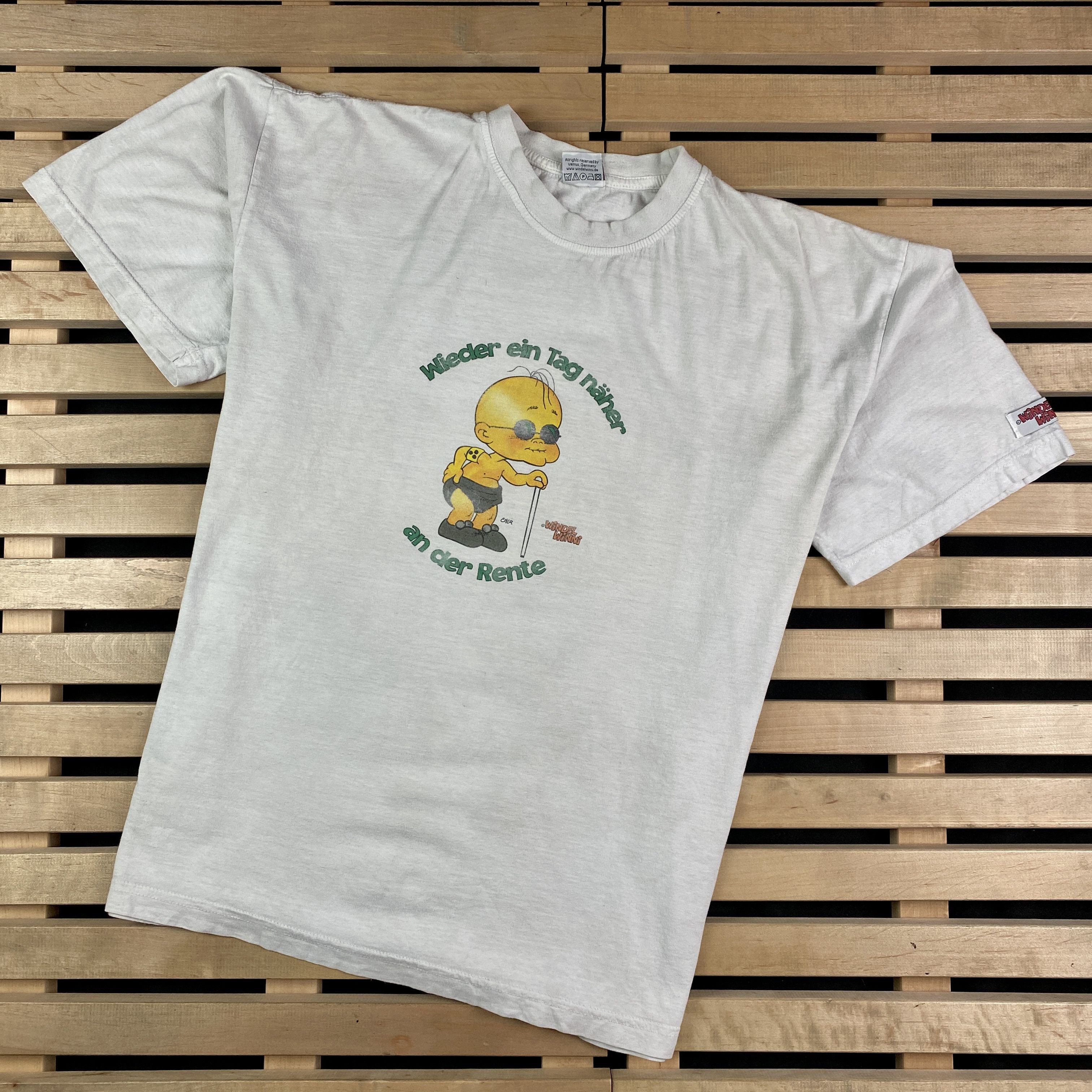 Vintage Mens Vintage T Shirt 90s Windel Winni Size XL Size US XL / EU 56 / 4 - 1 Thumbnail