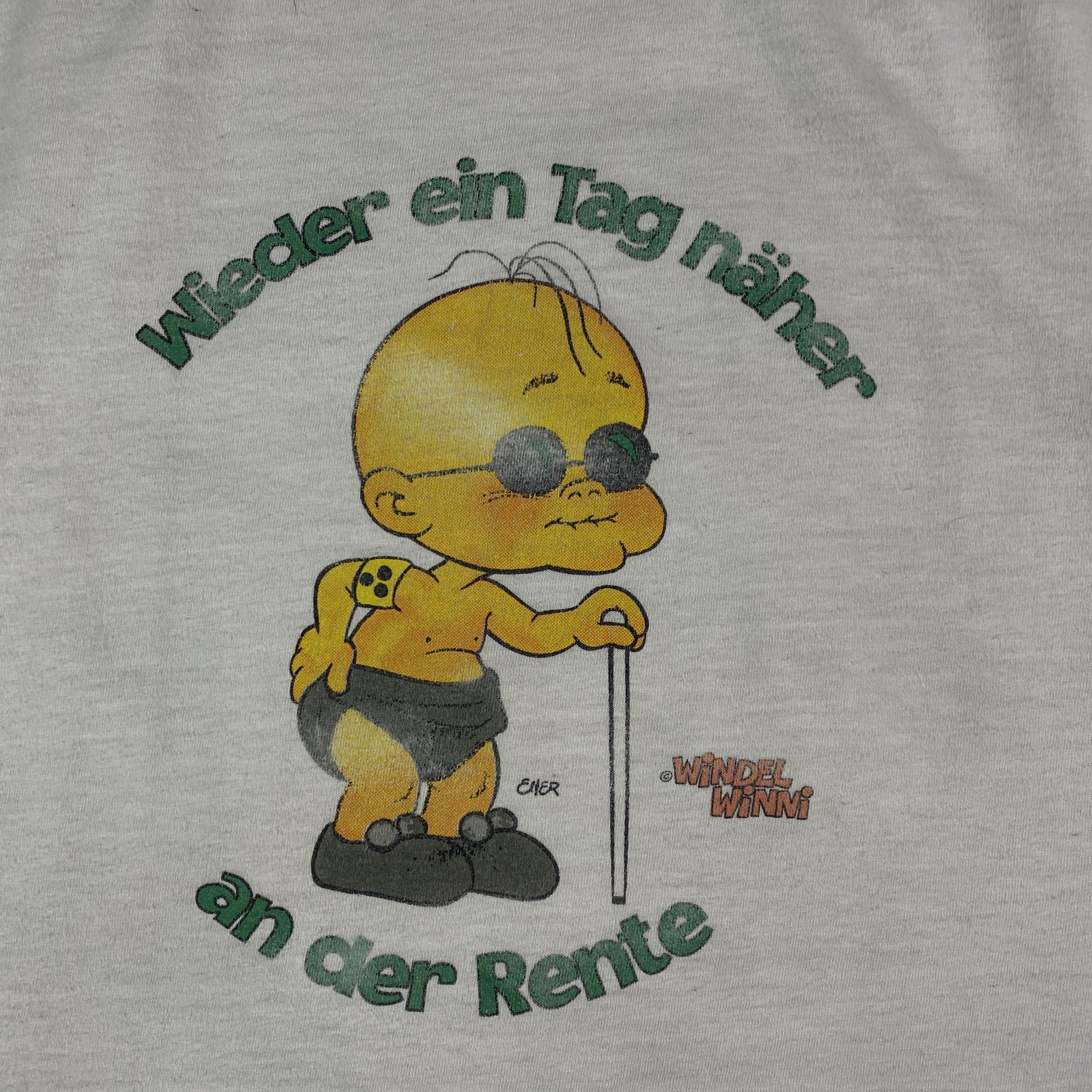 Vintage Mens Vintage T Shirt 90s Windel Winni Size XL Size US XL / EU 56 / 4 - 4 Thumbnail