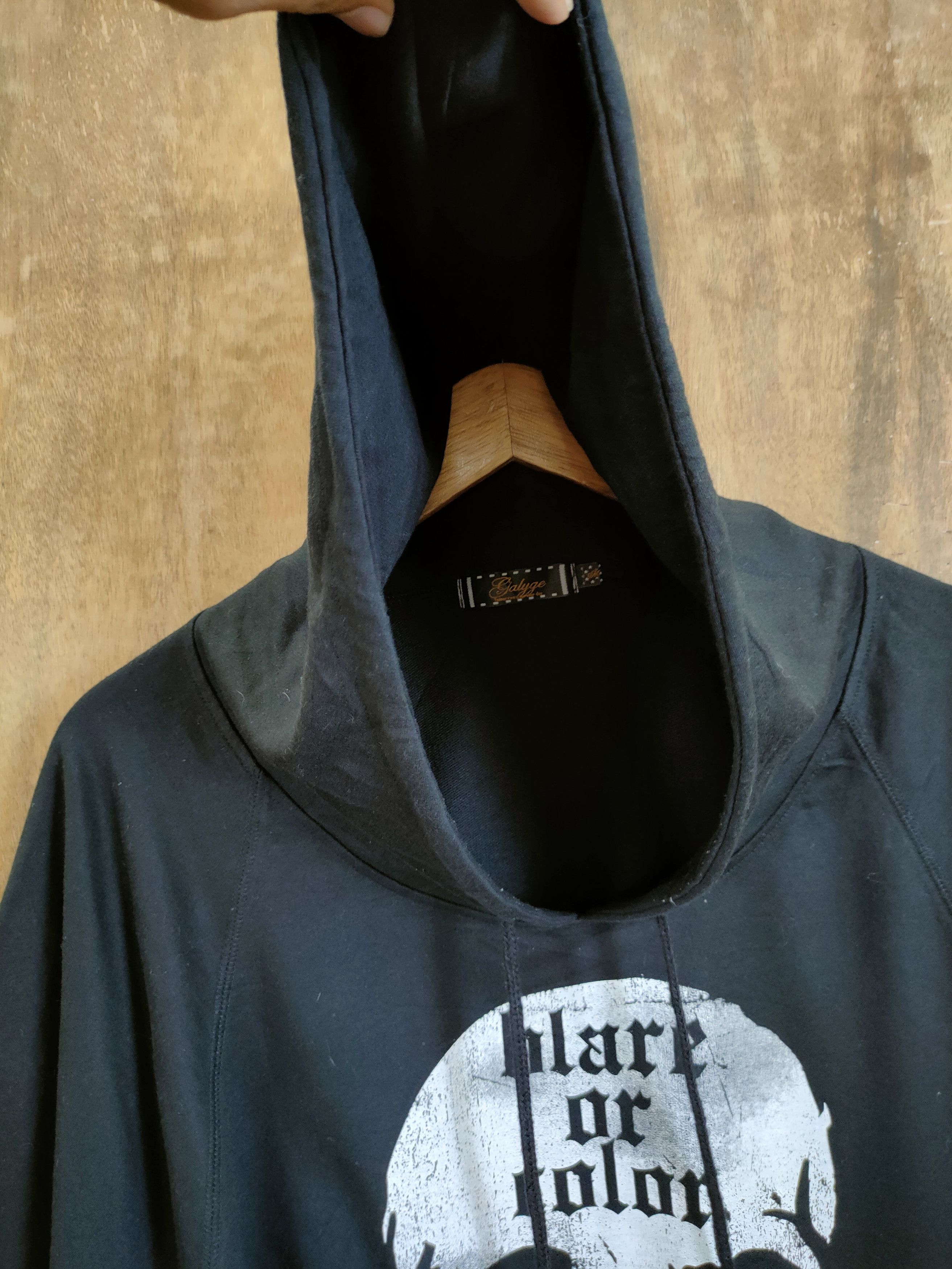 Japanese Brand Galyge skull hoodie black sweatshirt japan #46-783DL Size US M / EU 48-50 / 2 - 5 Thumbnail