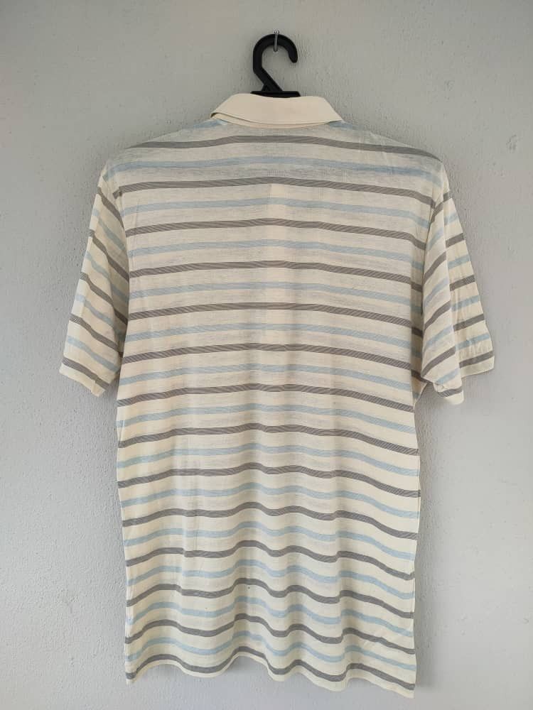 Designer Vintage YSL Stripes Polo T Size US M / EU 48-50 / 2 - 2 Thumbnail