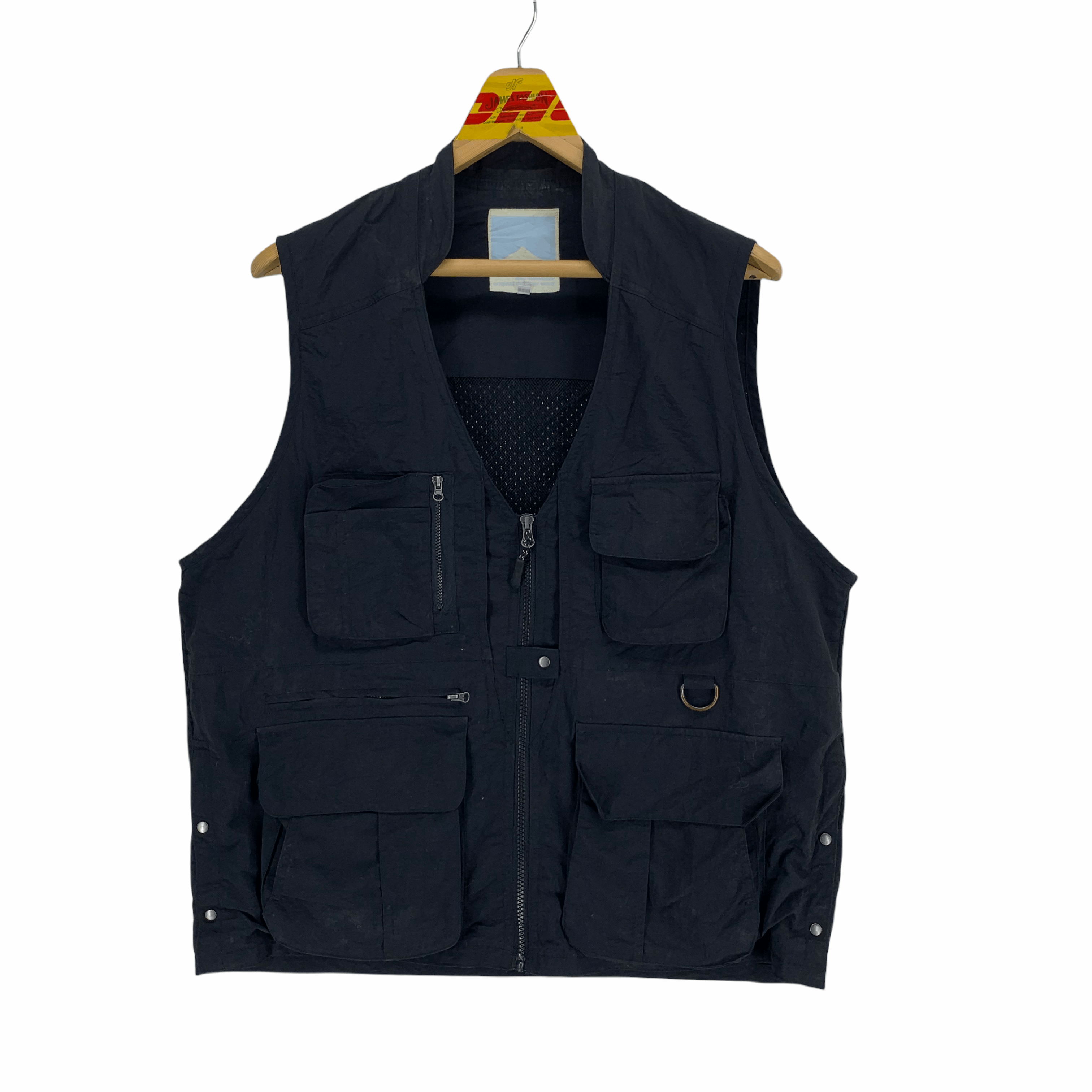 Image of Chaos Fishing Club x Tracey Vest F Stream Mountain Multipocket Vest 3226-61 in Black (Size XL)