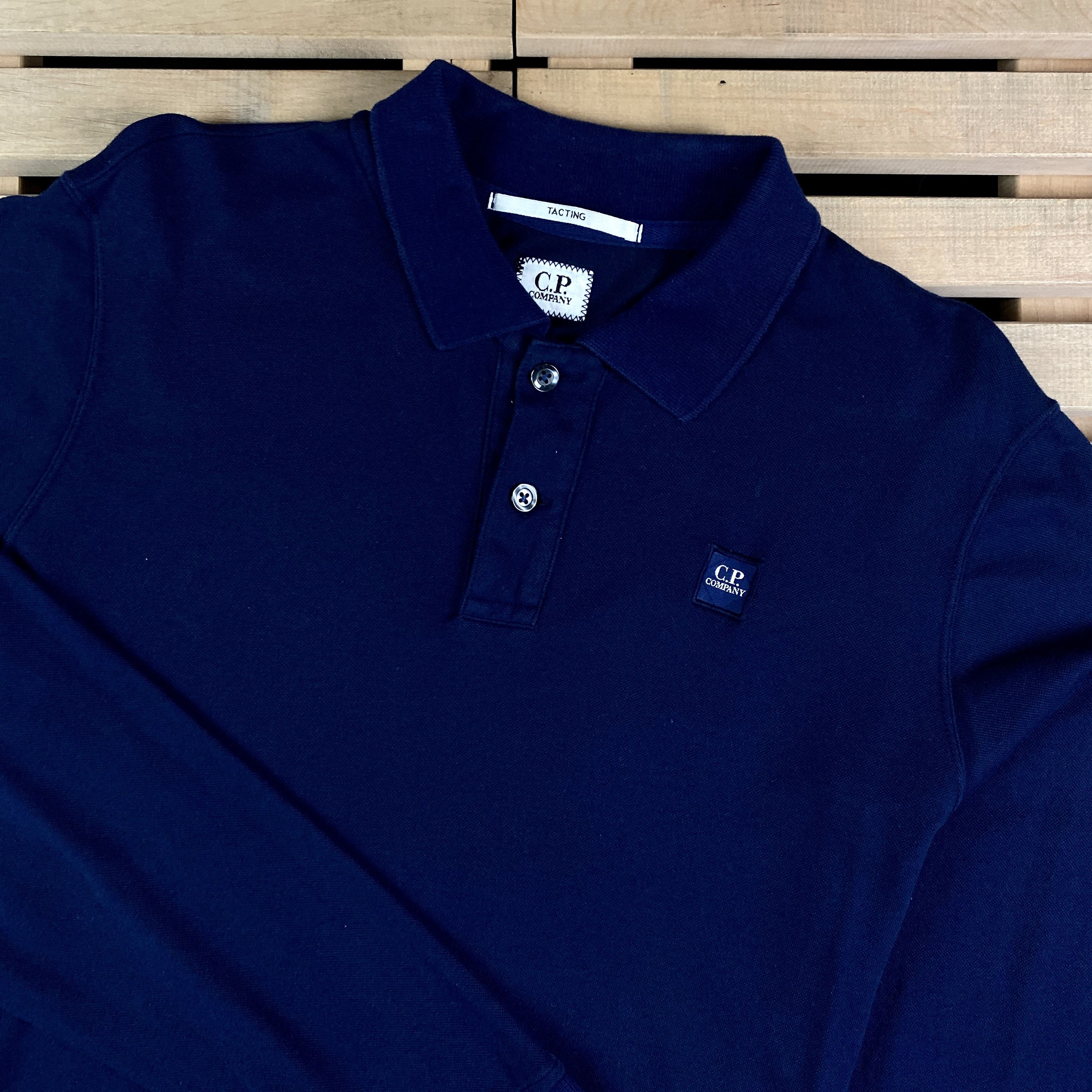 C.P. Company × Vintage Mens Polo Long Sleeve C.P. Company Sweatshirt Size M Size US M / EU 48-50 / 2 - 2 Thumbnail
