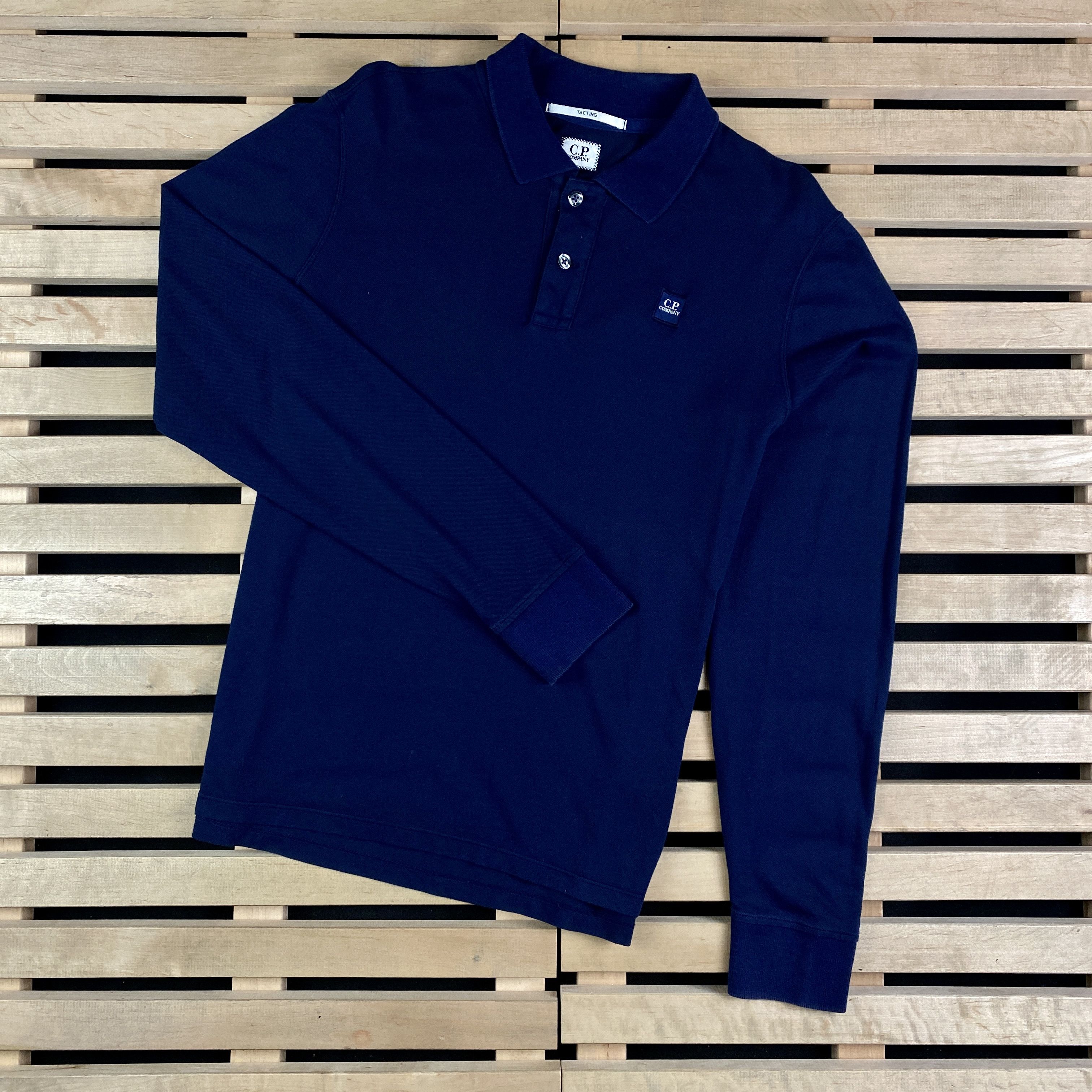 Mens Polo Long Sleeve Company Sweatshirt Size M
