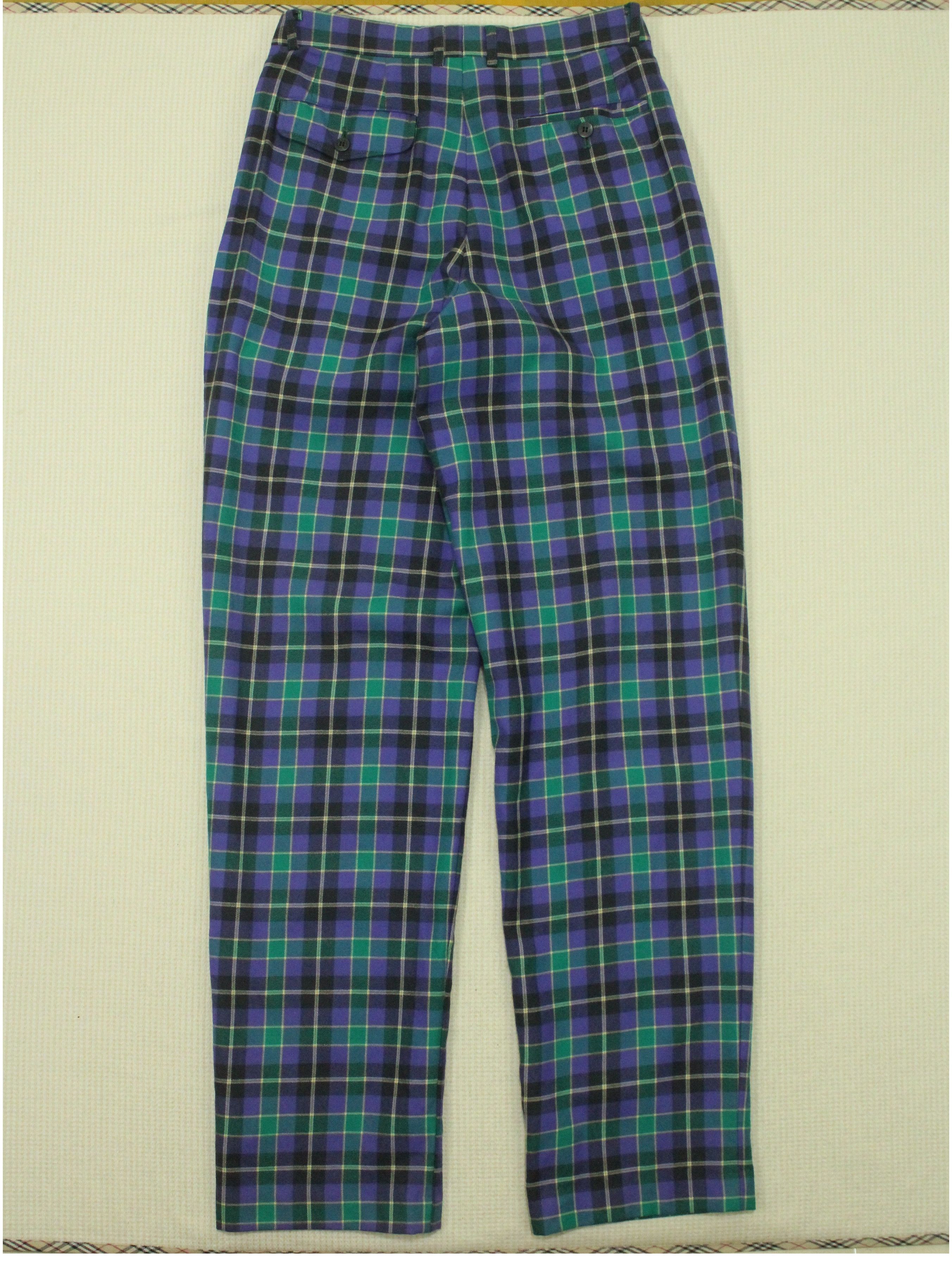 Lacoste × Vintage Vintage LACOSTE Pants Checkered Tartan Plaid Wool Size US 28 / EU 44 - 2 Thumbnail