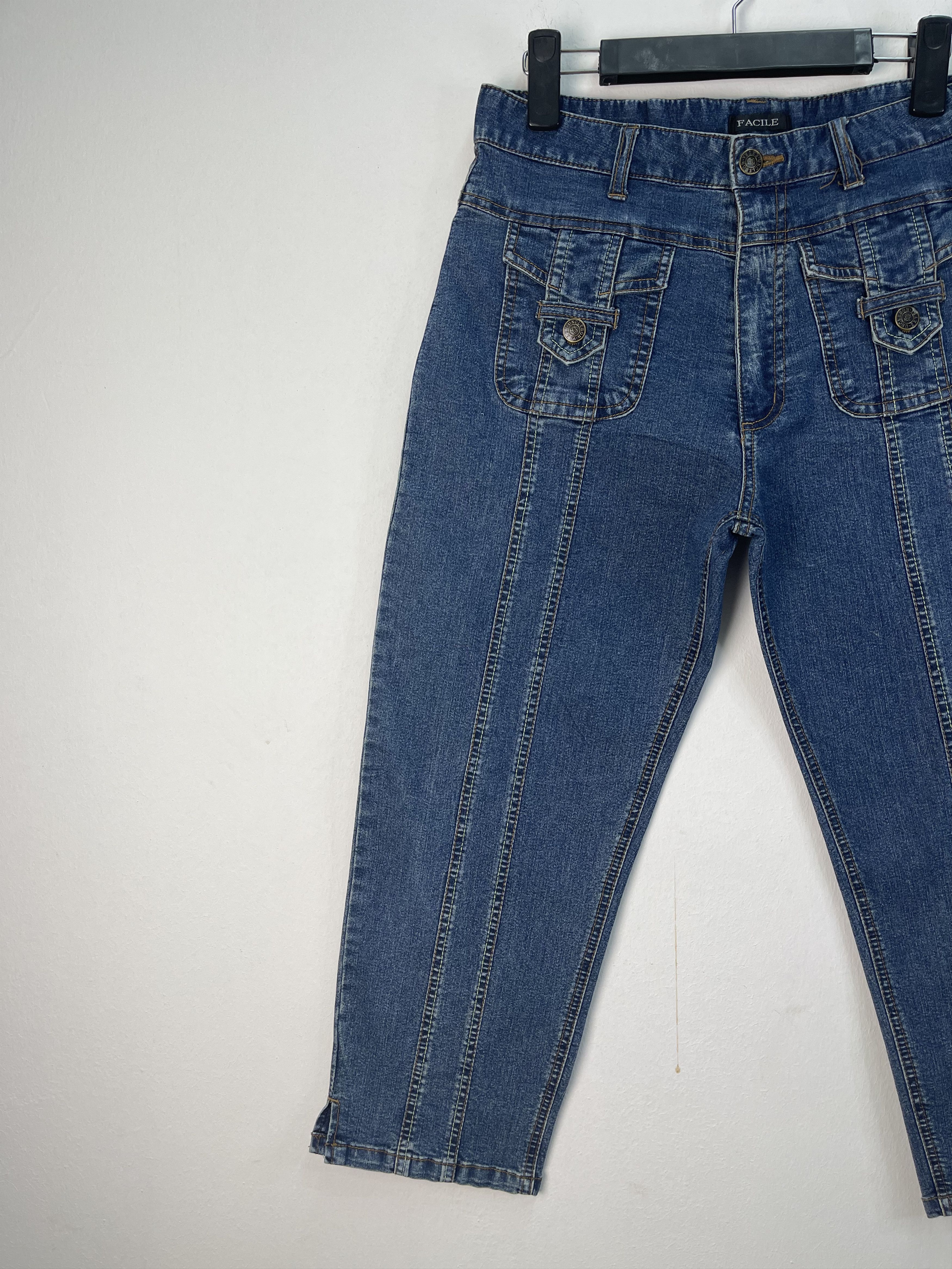 Japanese Brand × Vintage Vintage Facile Front Pocket Design Denim Size US 29 - 4 Thumbnail
