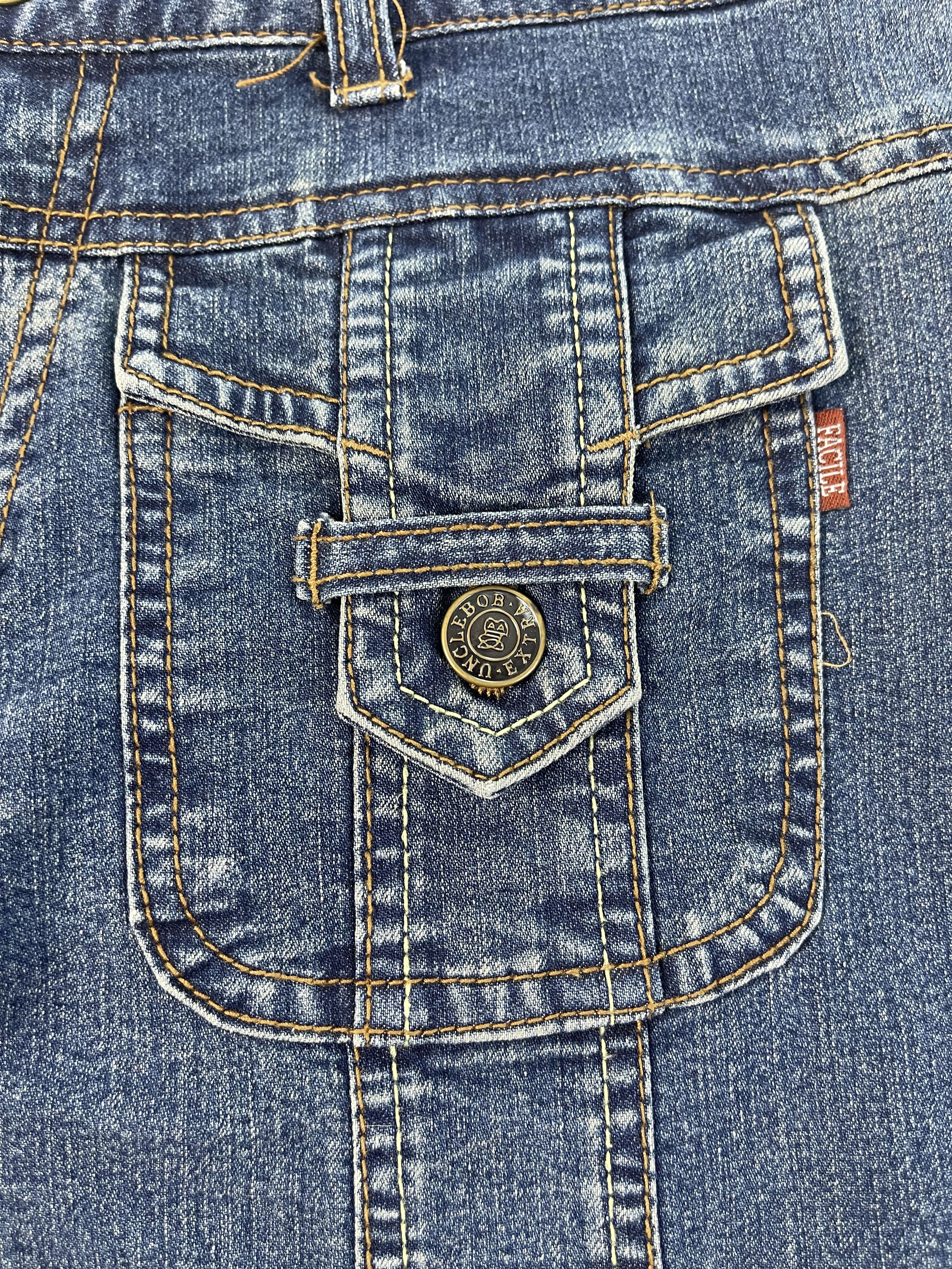 Japanese Brand × Vintage Vintage Facile Front Pocket Design Denim Size US 29 - 5 Thumbnail